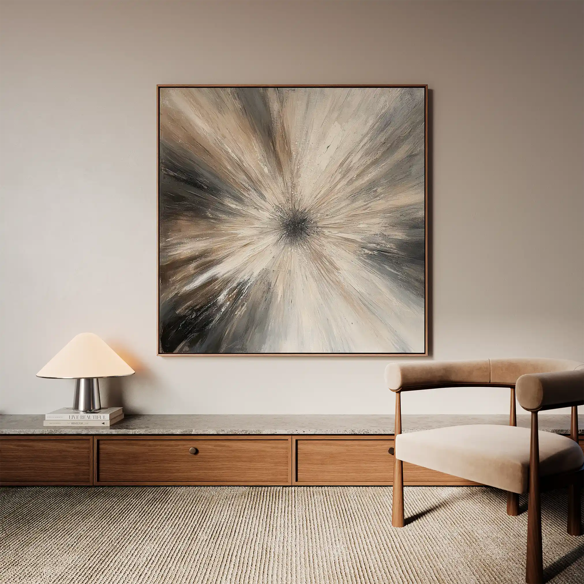 Abstract 900 Canvas Art 60 x 60 cm / Stretched on hidden frame