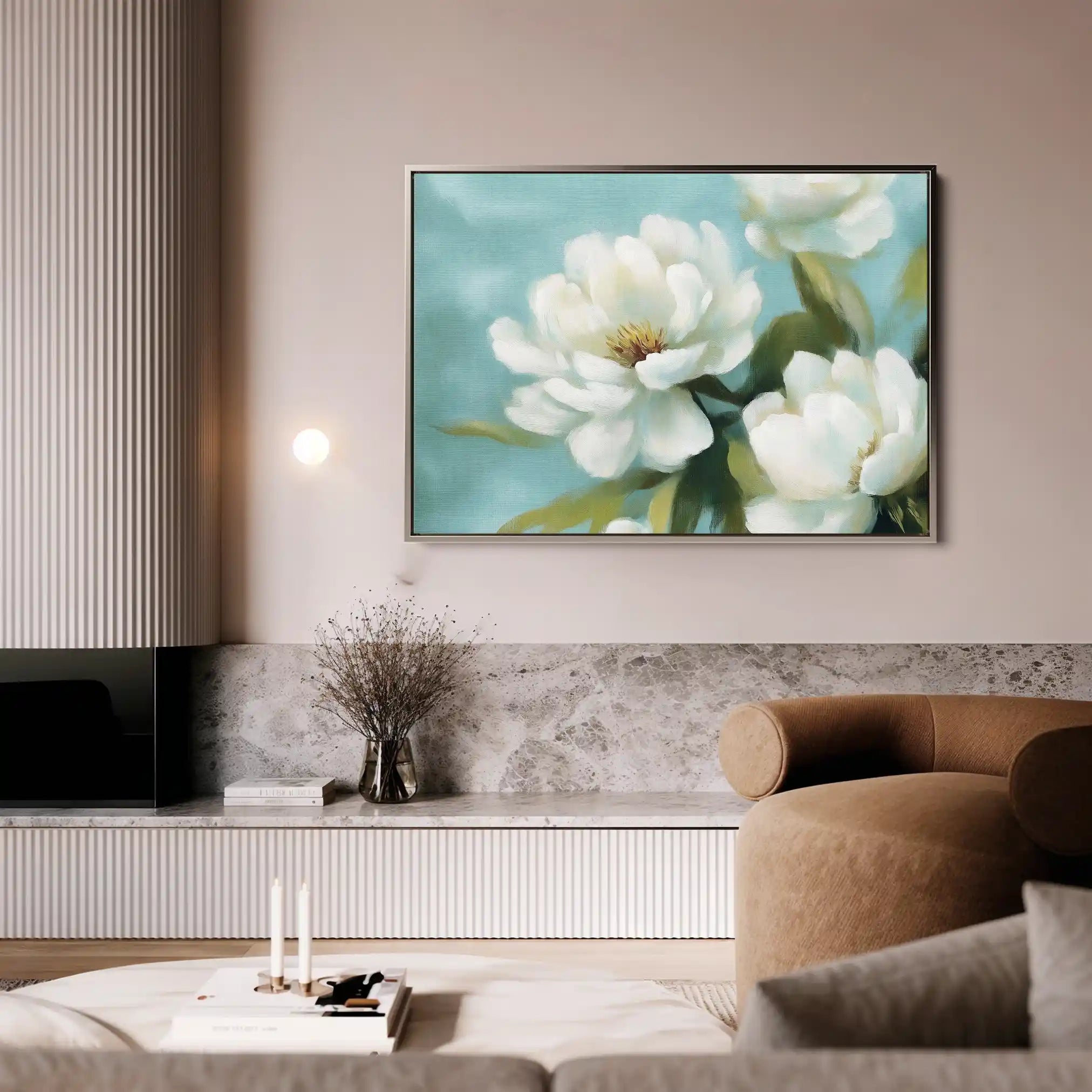 Floral Canvas Wall Art WAD900-F 90 x 60 cm / Stretched on hidden frame