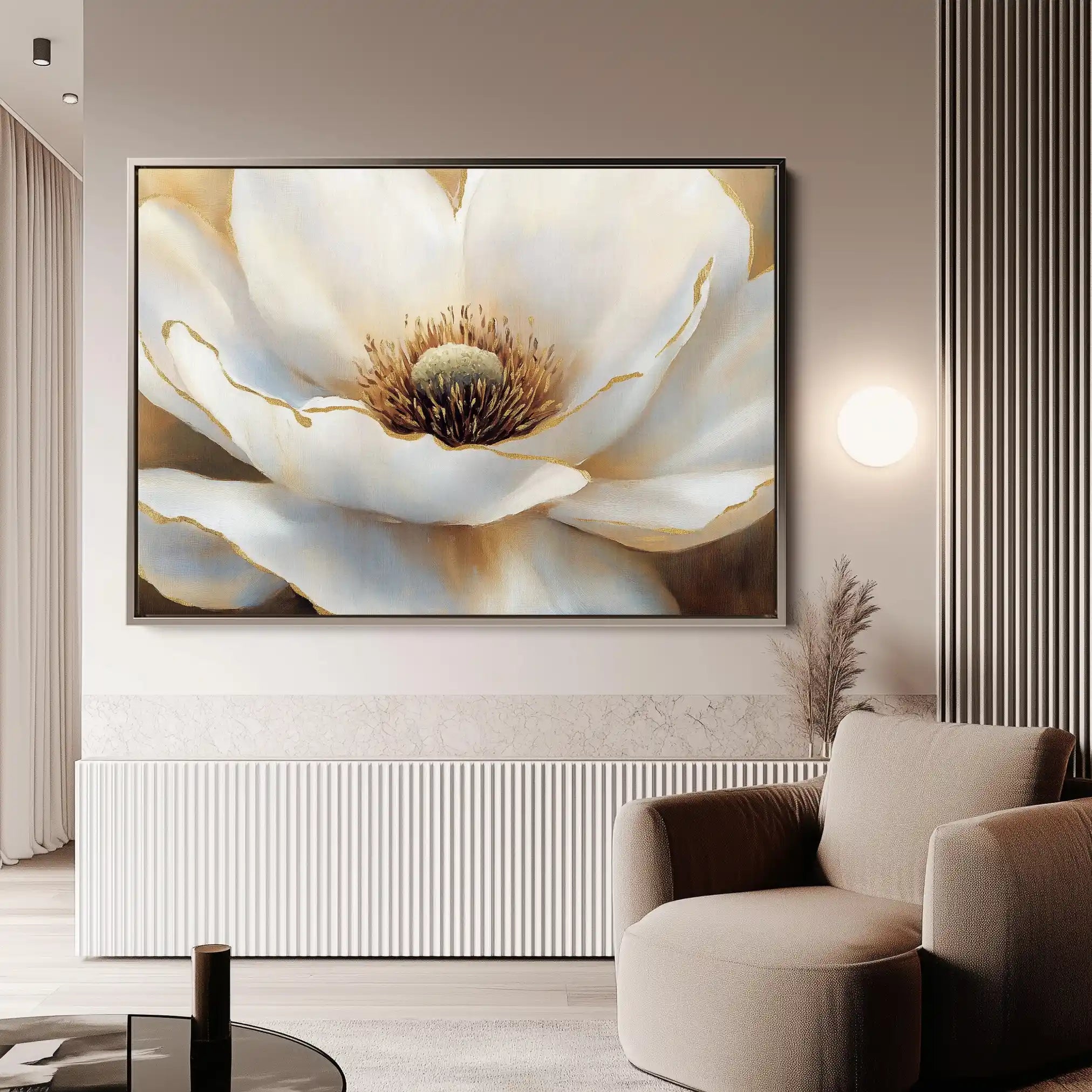 Floral Canvas Wall Art WAD901-F 90 x 60 cm / Stretched on hidden frame
