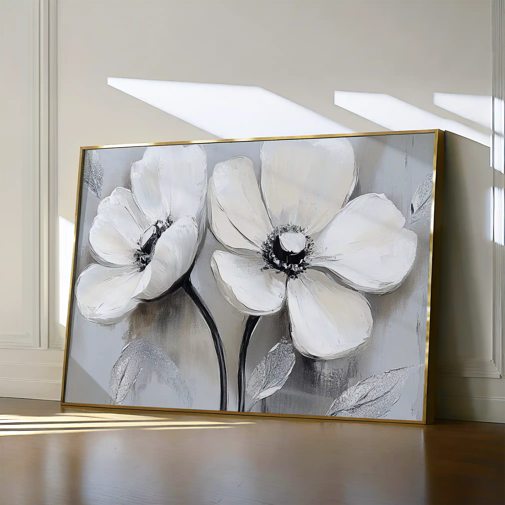 Floral Canvas Wall Art WAD902-F 90 x 60 cm / Stretched on hidden frame