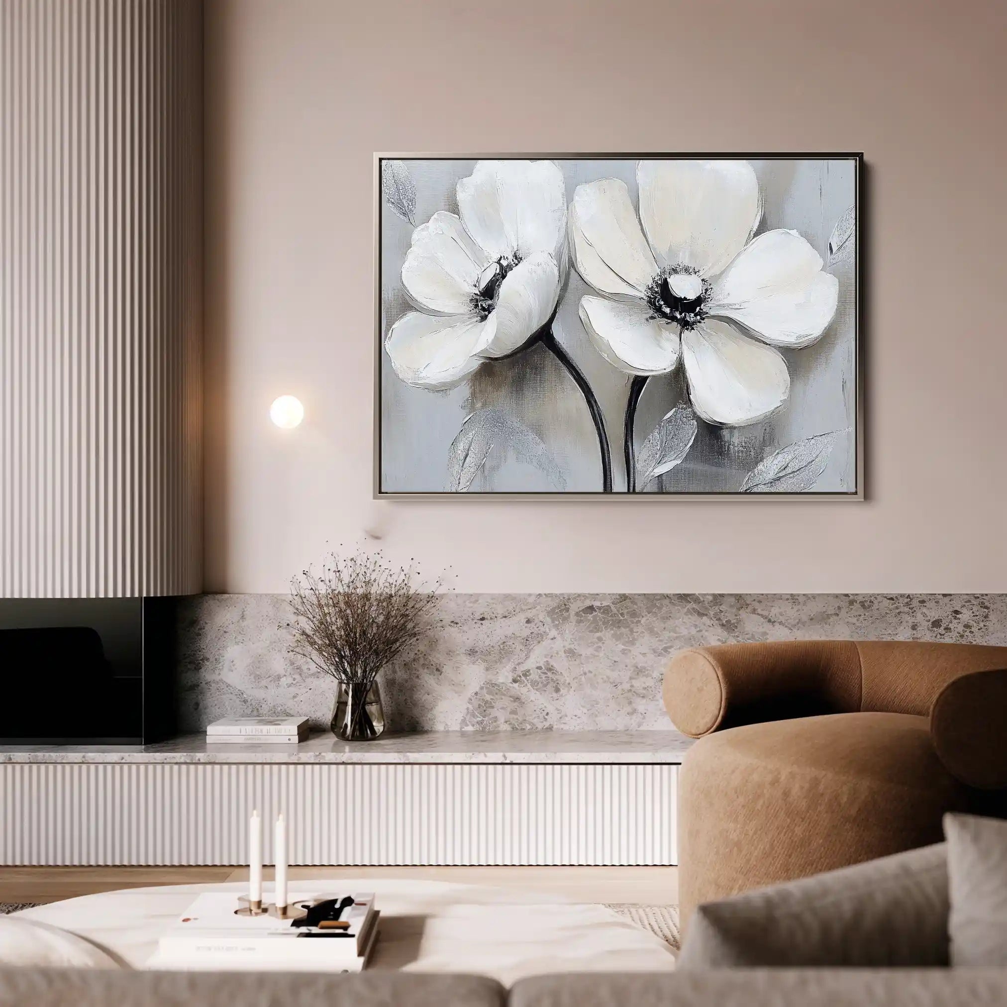 Floral Canvas Wall Art WAD902-F 90 x 60 cm / Stretched on hidden frame