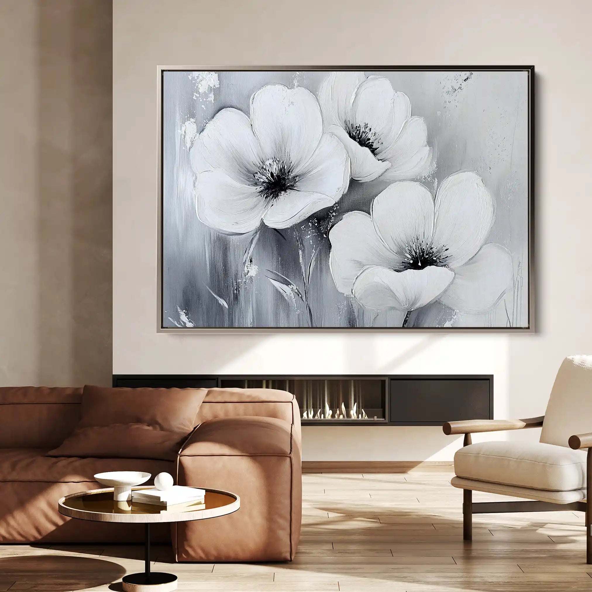Floral Canvas Wall Art WAD903-F 90 x 60 cm / Stretched on hidden frame