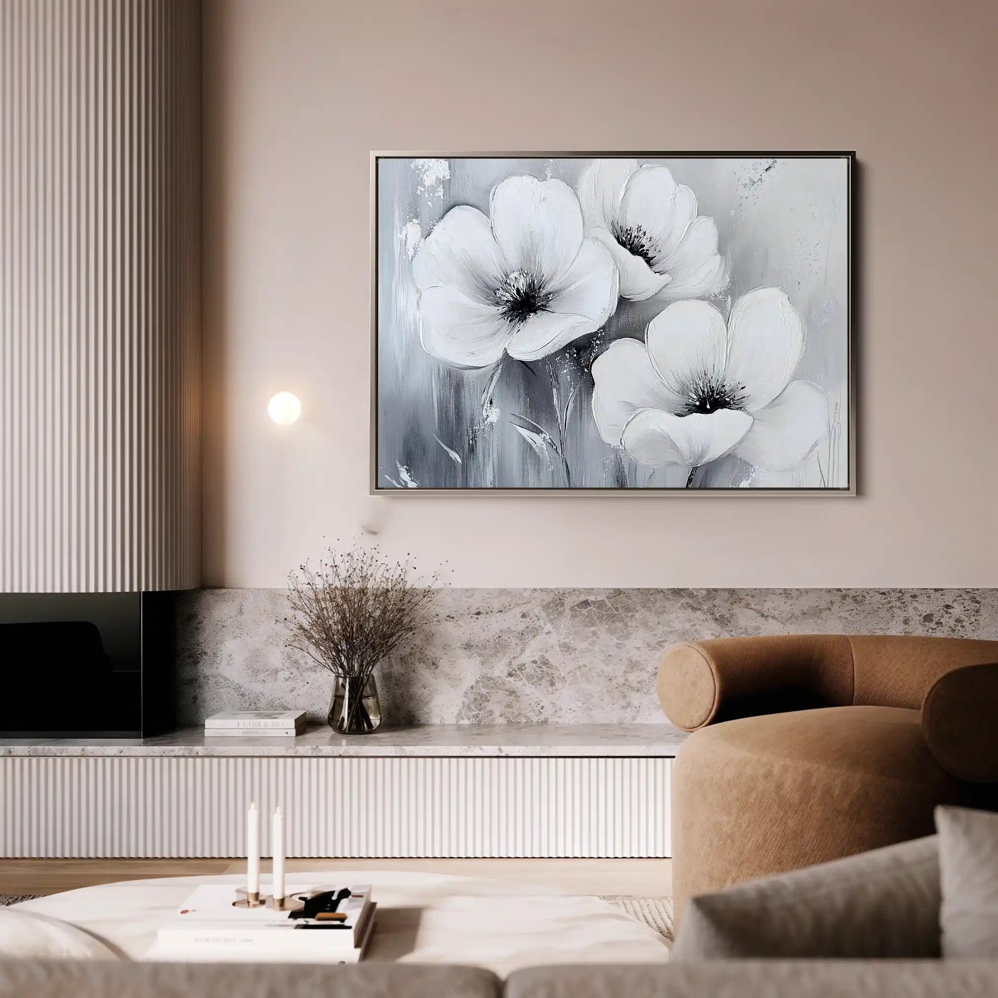 Floral Canvas Wall Art WAD903-F 90 x 60 cm / Stretched on hidden frame