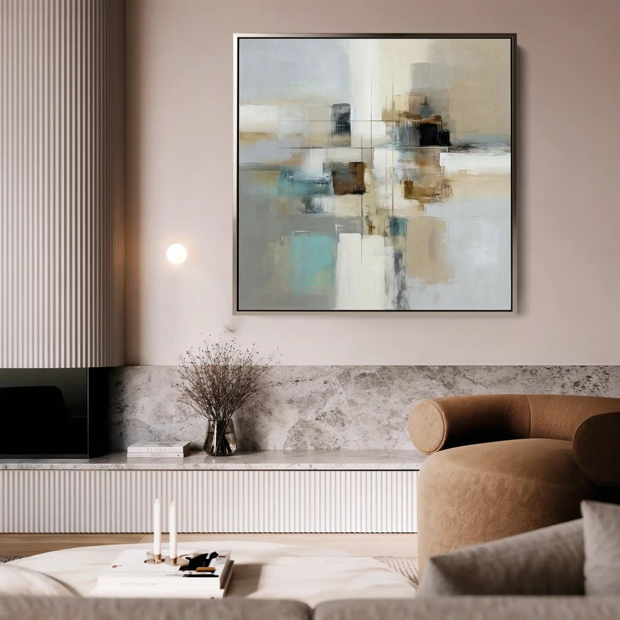 Abstract 904 Canvas Art 60 x 60 cm / Stretched on hidden frame