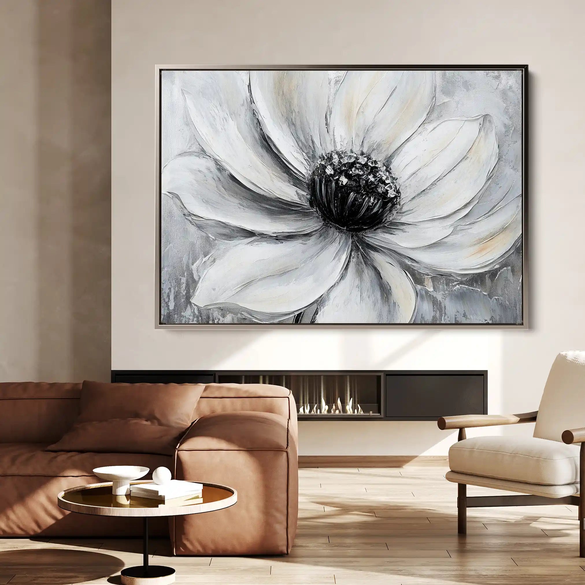 Floral Canvas Wall Art WAD904-F 90 x 60 cm / Stretched on hidden frame