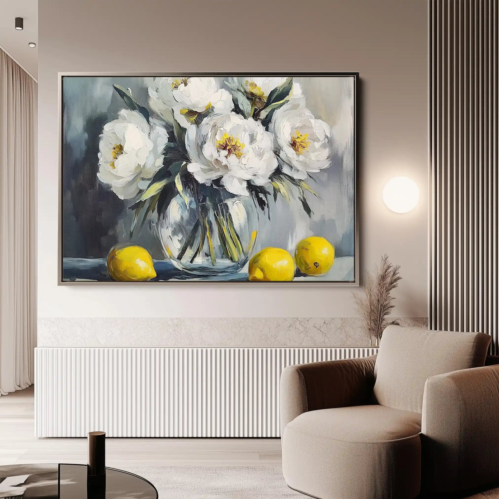 Floral Canvas Wall Art WAD905-F 90 x 60 cm / Stretched on hidden frame