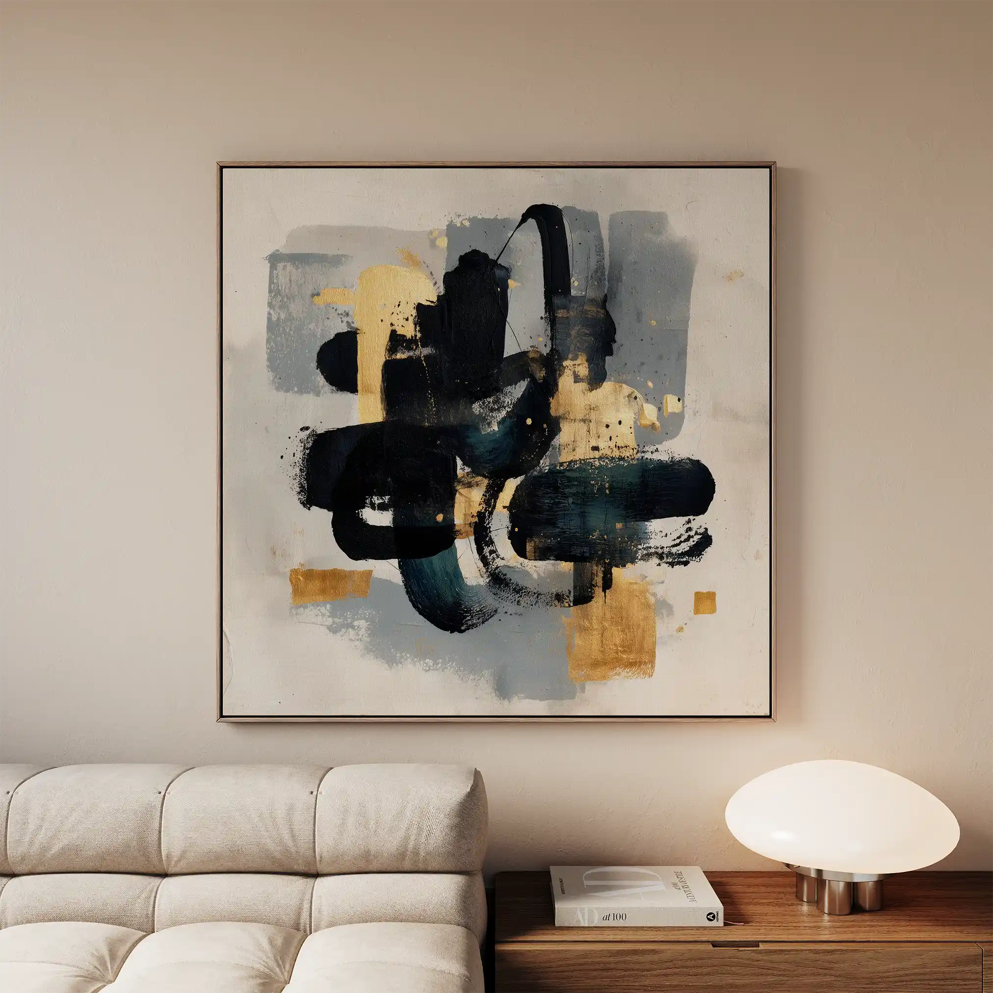 Abstract 908 Canvas Art 60 x 60 cm / Stretched on hidden frame