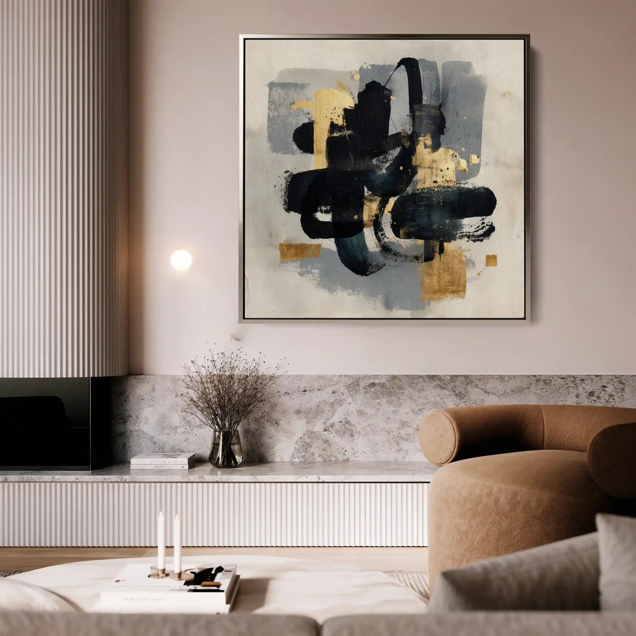Abstract 908 Canvas Art 60 x 60 cm / Stretched on hidden frame