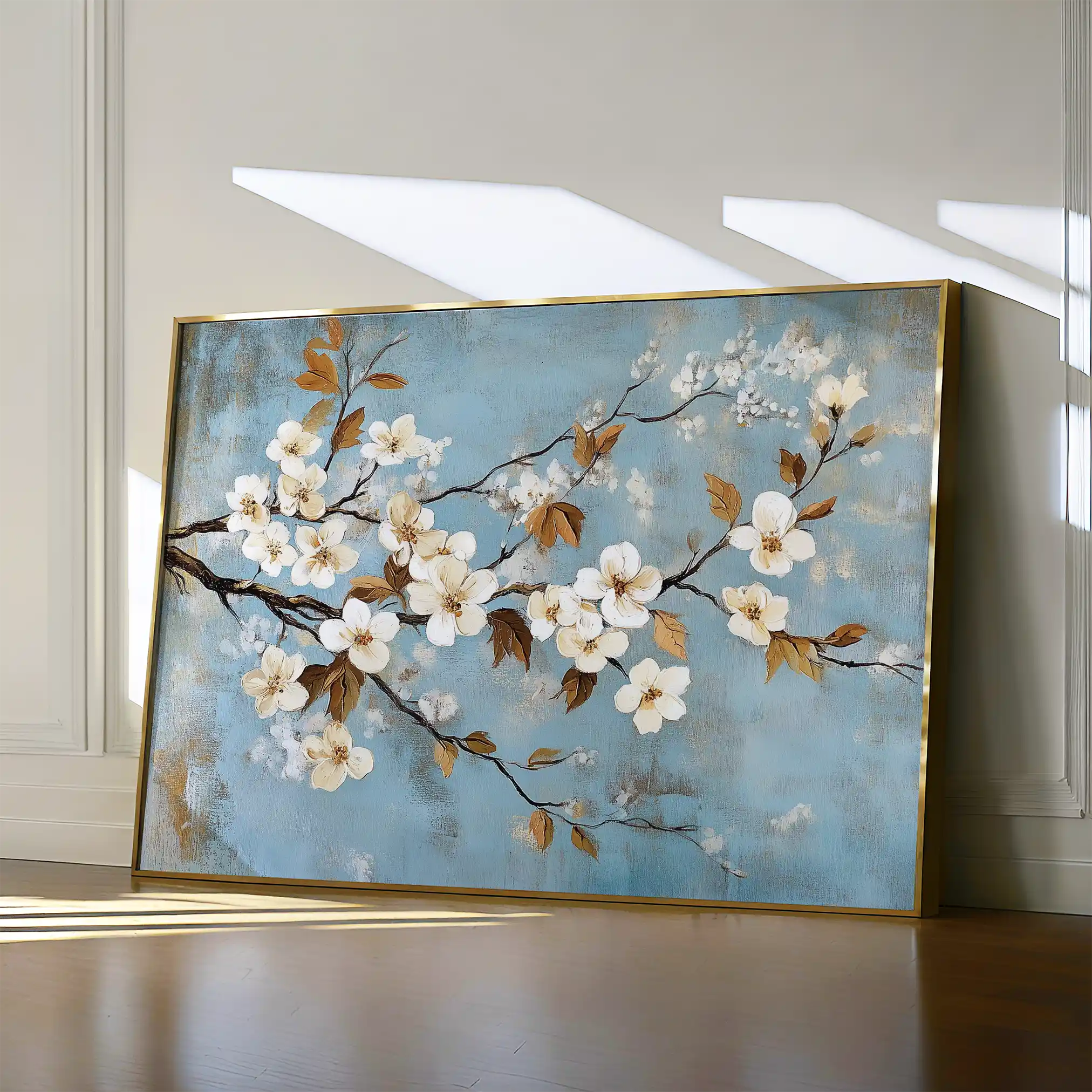 Floral Canvas Wall Art WAD908-F 90 x 60 cm / Stretched on hidden frame