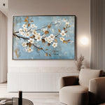 Floral Canvas Wall Art WAD908-F 90 x 60 cm / Stretched on hidden frame