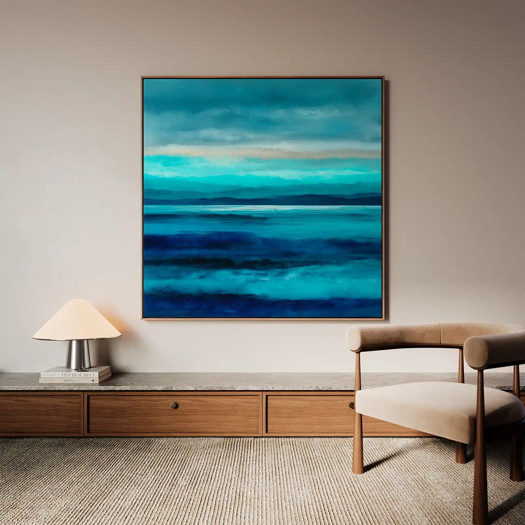 Abstract 912 Canvas Art 60 x 60 cm / Stretched on hidden frame