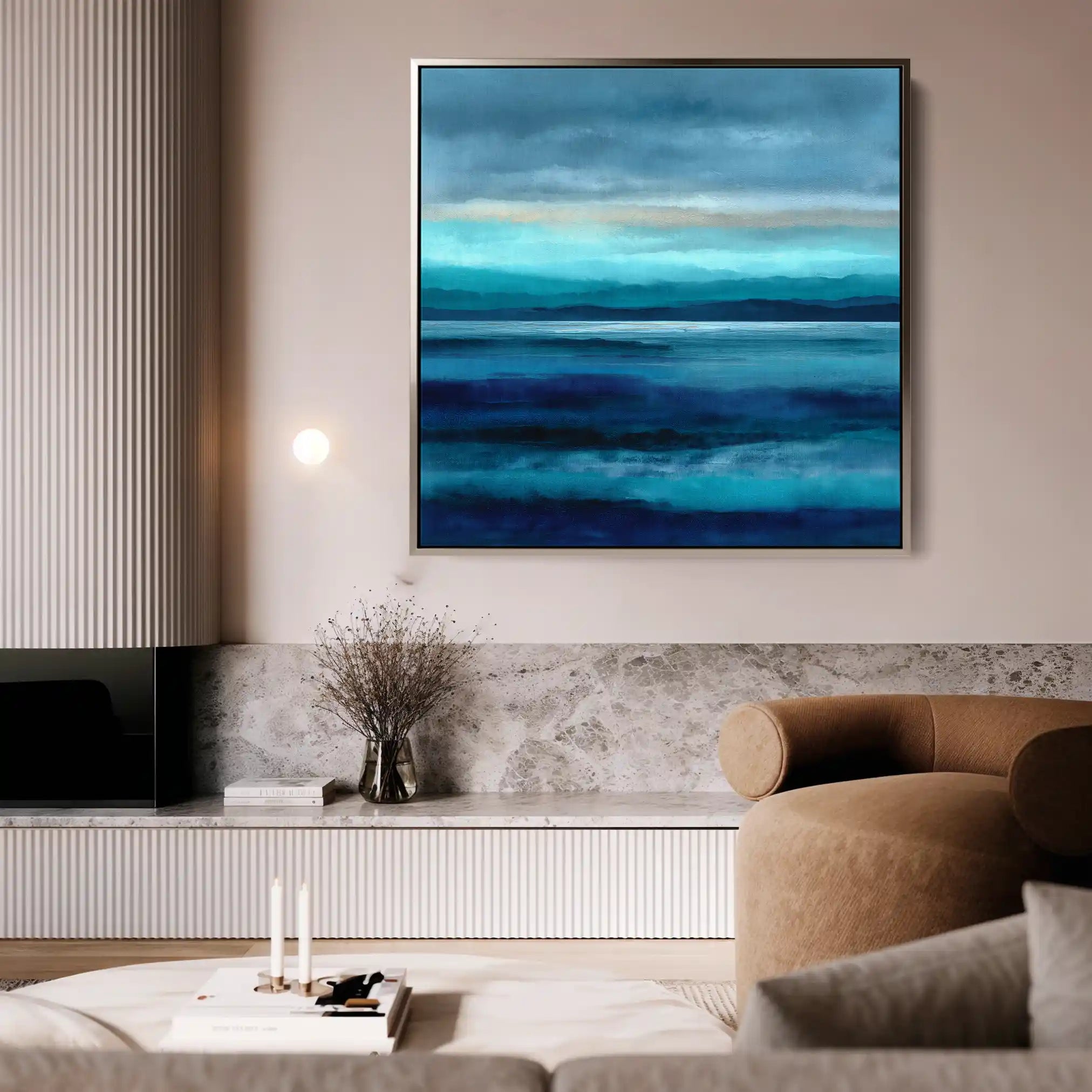 Abstract 912 Canvas Art 60 x 60 cm / Stretched on hidden frame