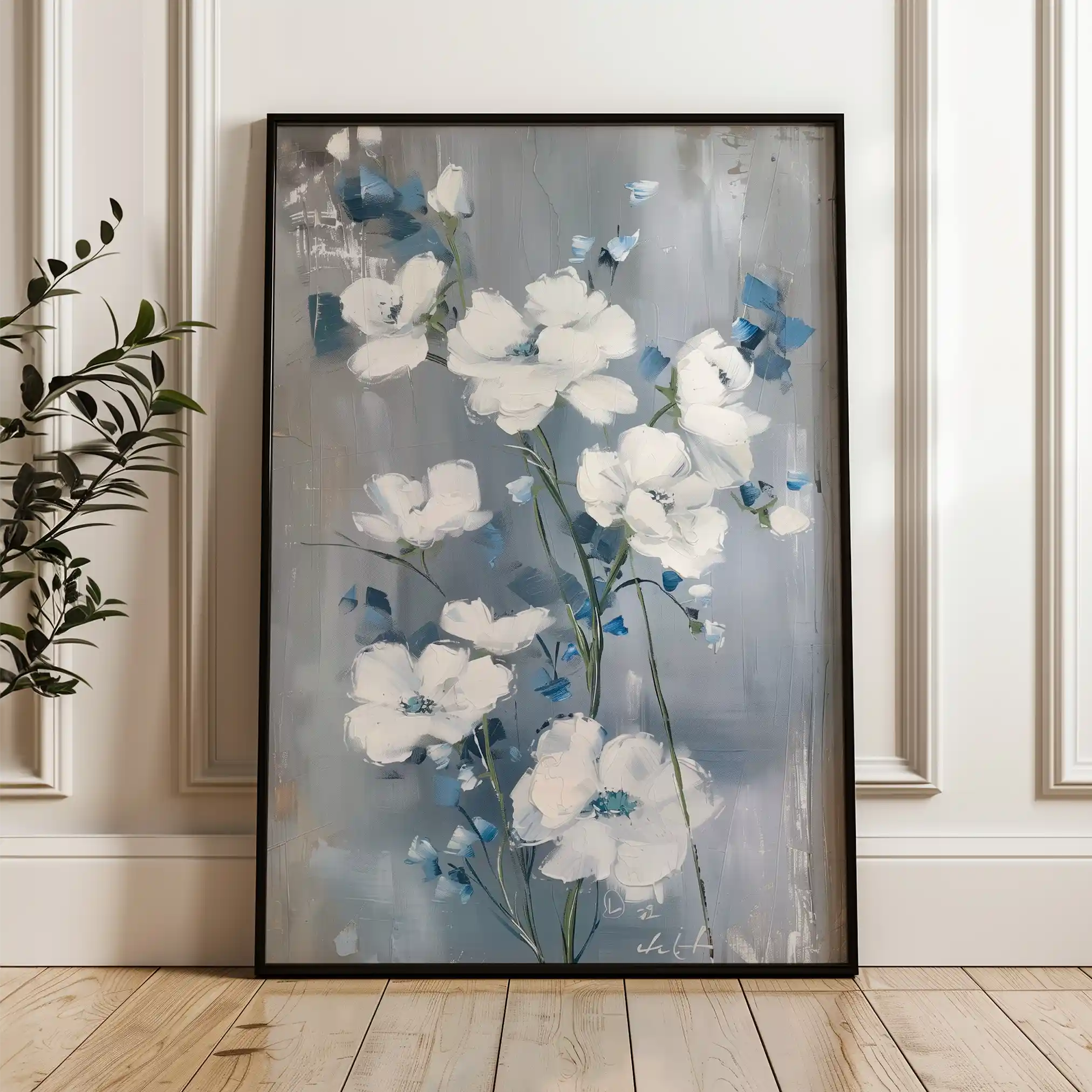 Floral Canvas Wall Art WAD912-F 90 x 60 cm / Stretched on hidden frame