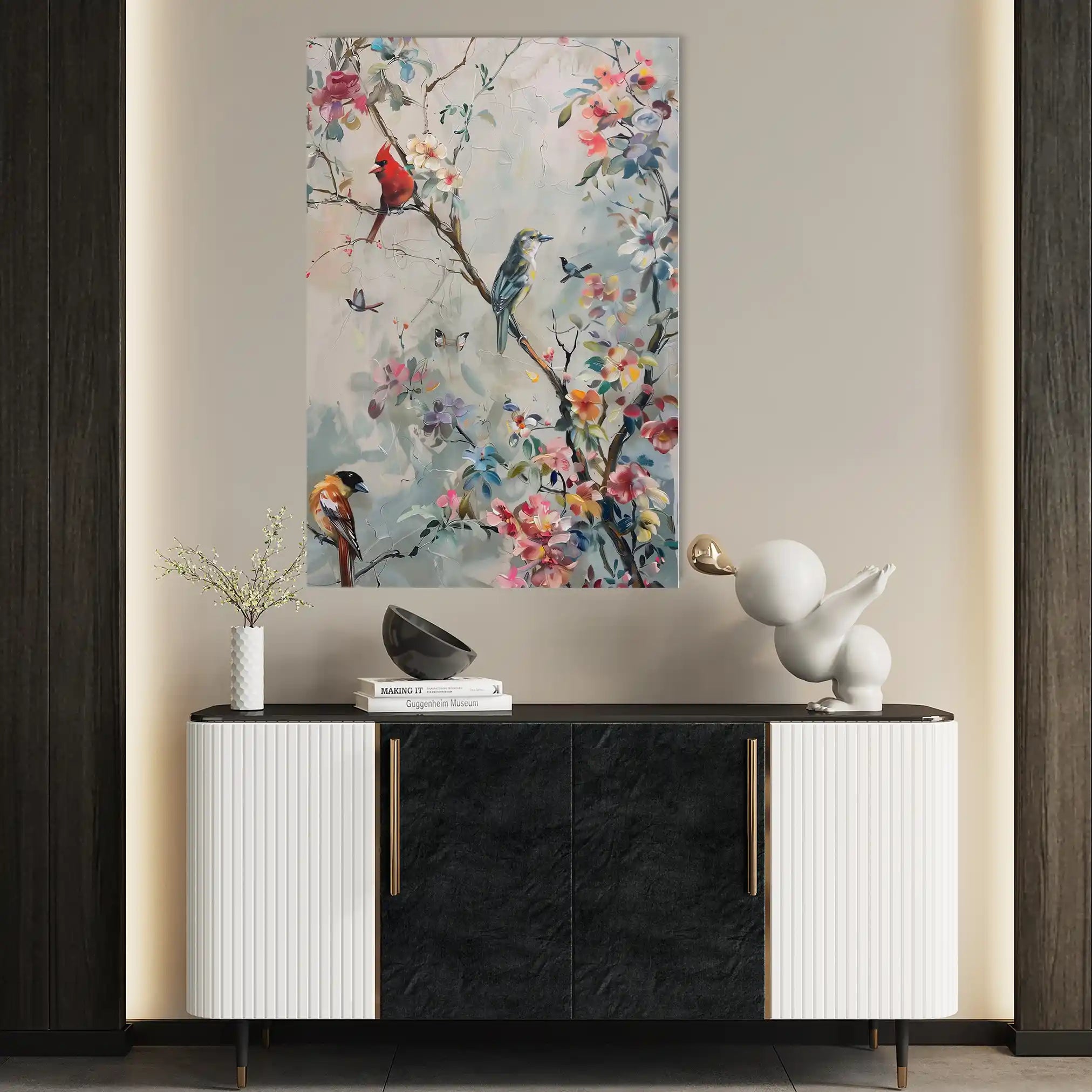 Floral Canvas Wall Art WAD914-F 90 x 60 cm / Stretched on hidden frame