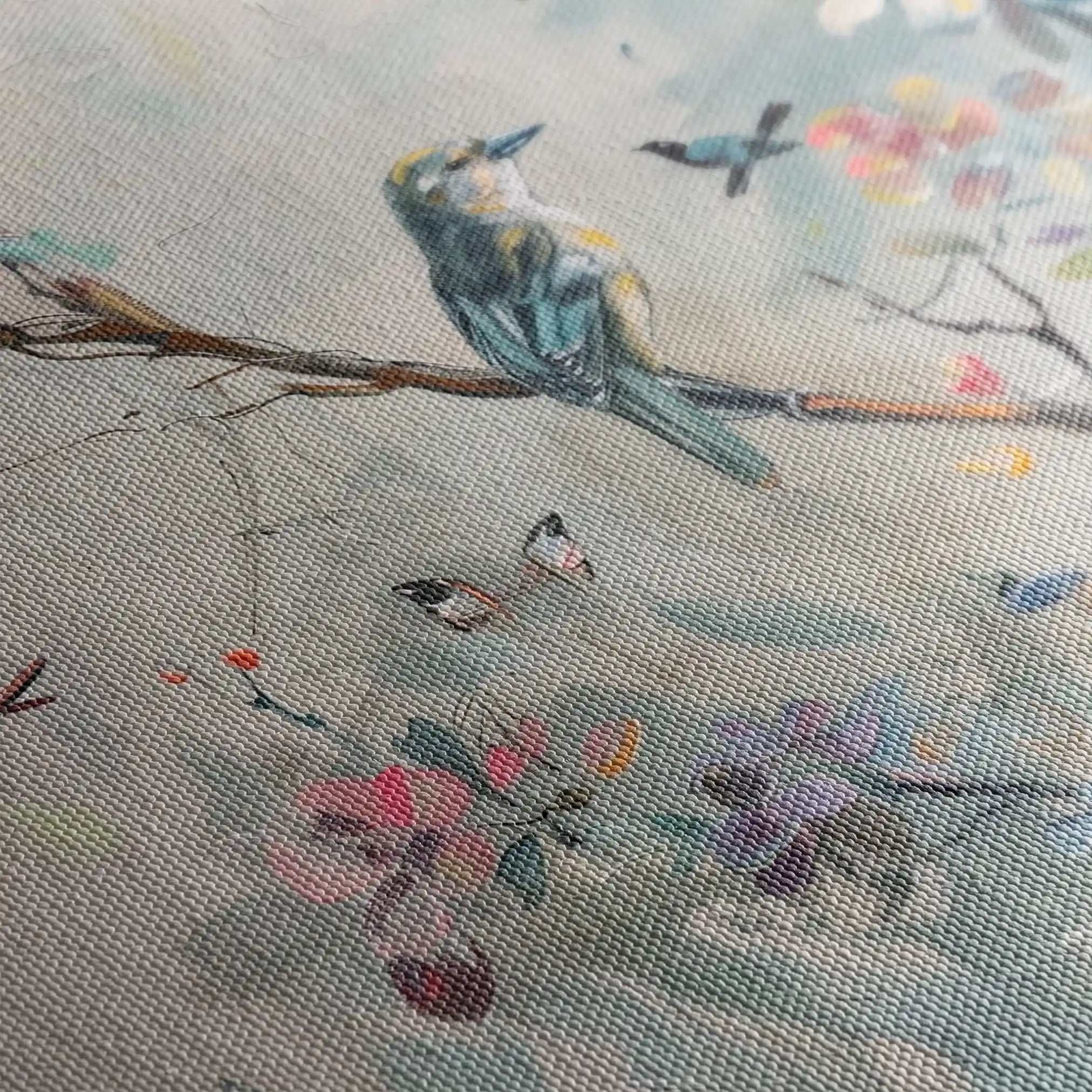 Floral Canvas Wall Art WAD914-F 90 x 60 cm / Stretched on hidden frame