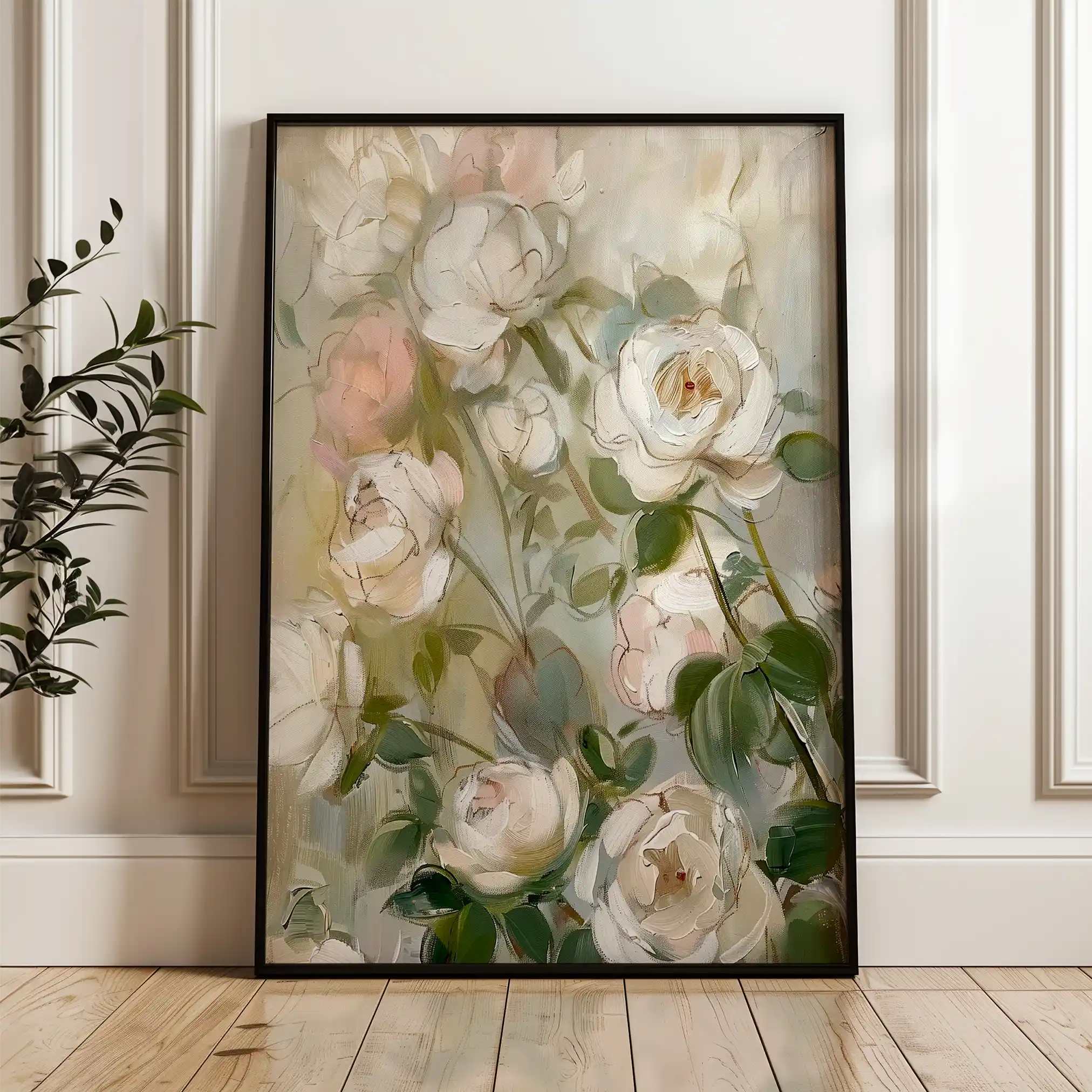 Floral Canvas Wall Art WAD915-F 90 x 60 cm / Stretched on hidden frame