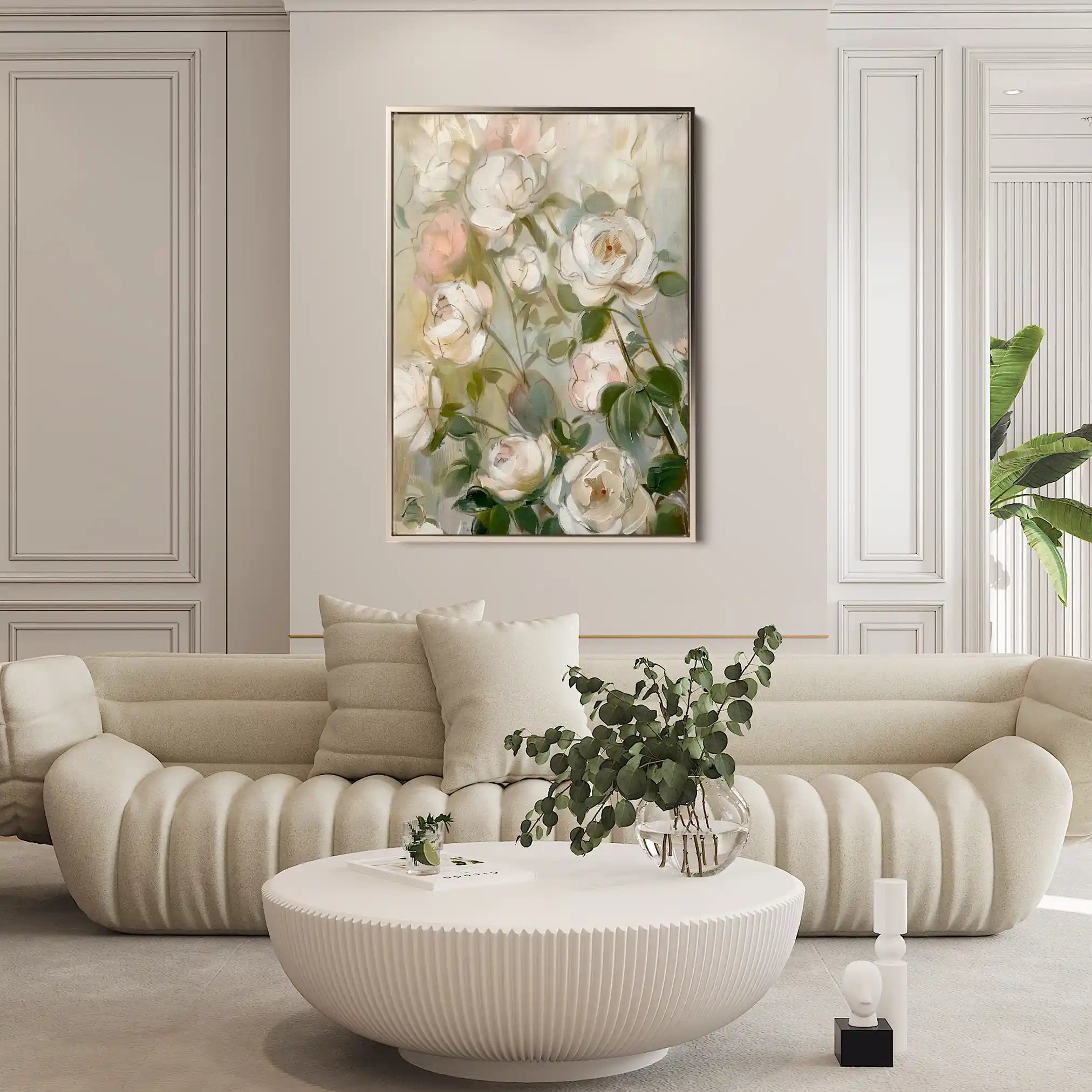 Floral Canvas Wall Art WAD915-F 90 x 60 cm / Stretched on hidden frame