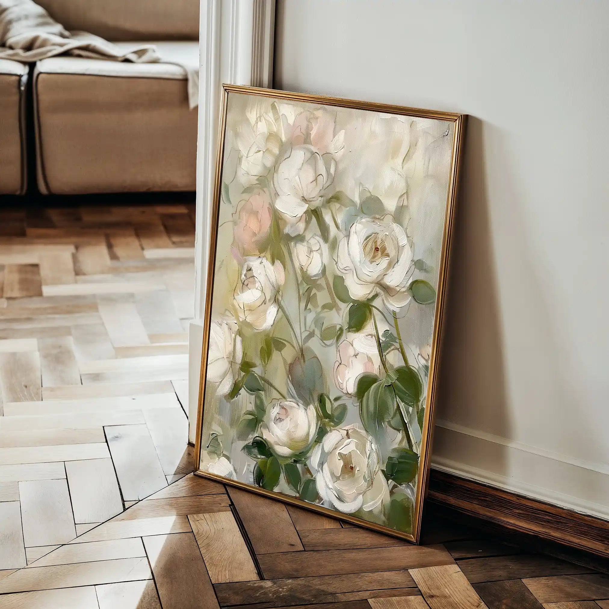 Floral Canvas Wall Art WAD915-F 90 x 60 cm / Stretched on hidden frame