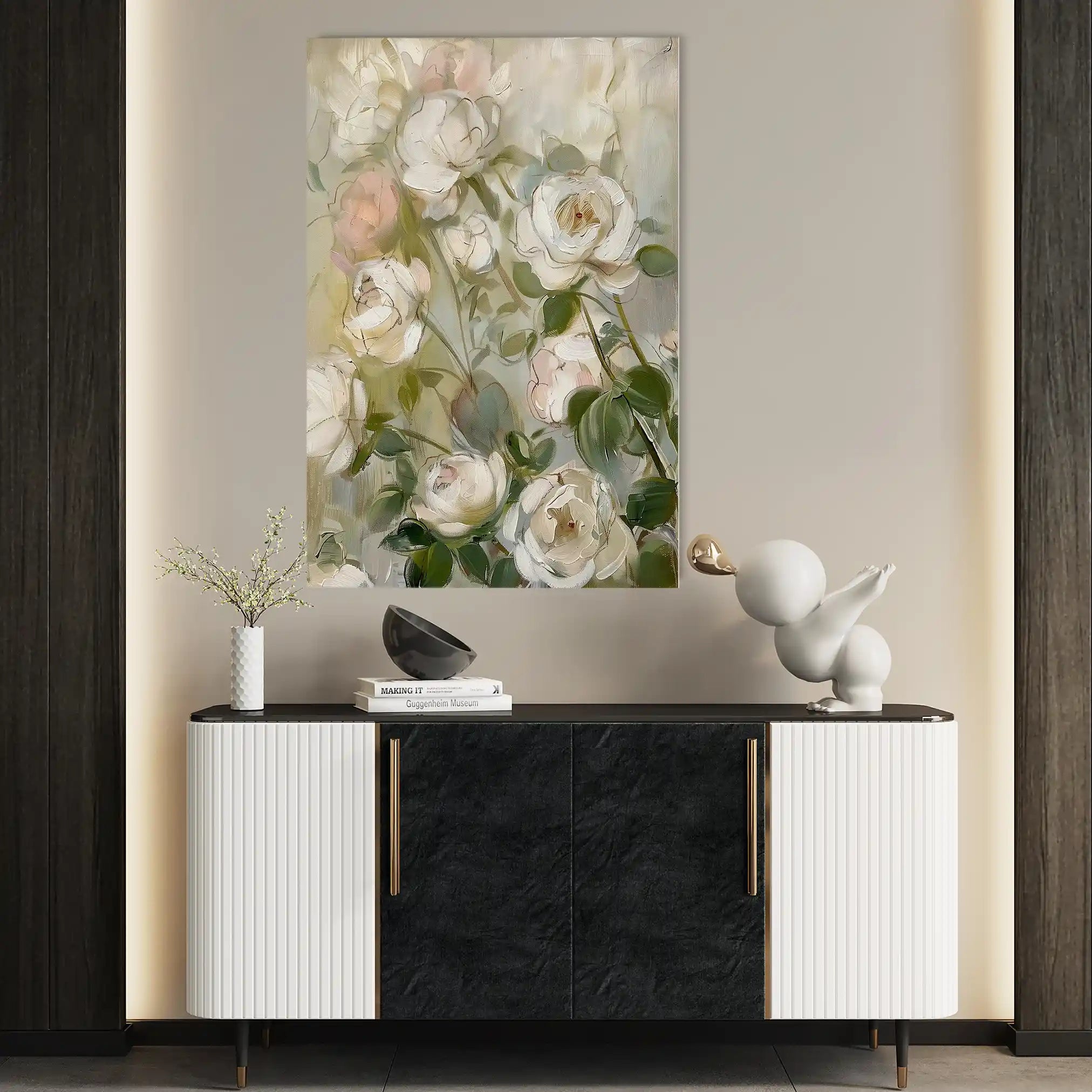 Floral Canvas Wall Art WAD915-F 90 x 60 cm / Stretched on hidden frame