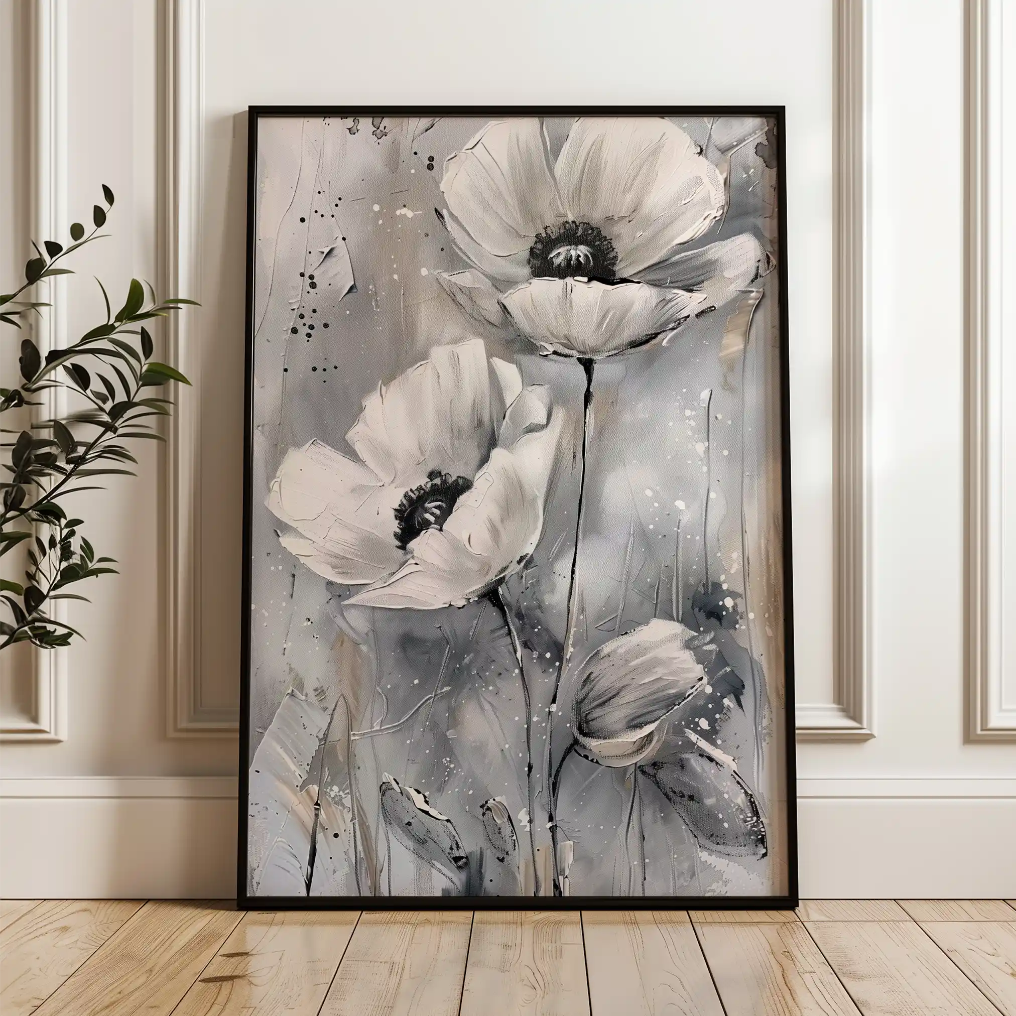 Floral Canvas Wall Art WAD916-F 90 x 60 cm / Stretched on hidden frame