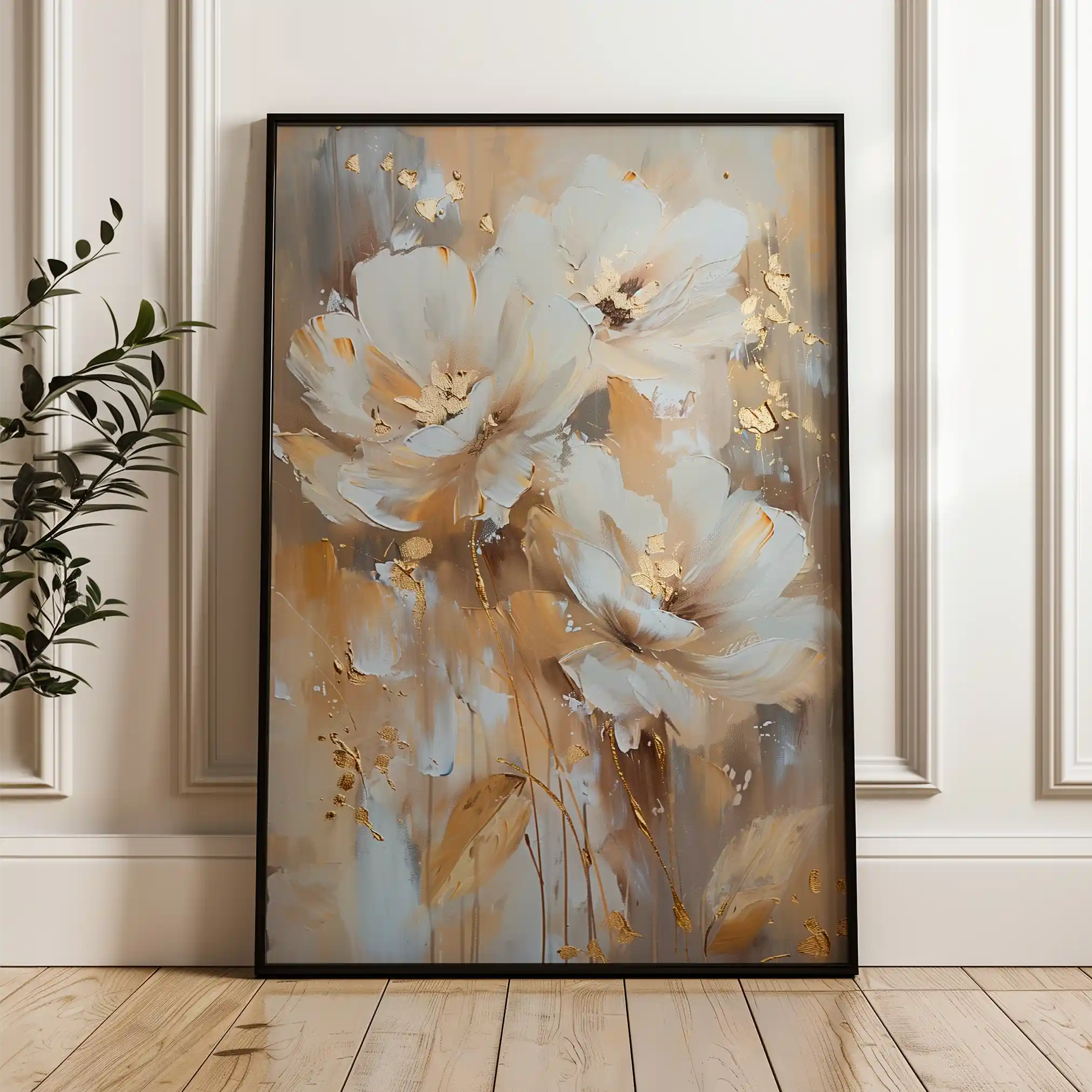 Floral Canvas Wall Art WAD918-F 90 x 60 cm / Stretched on hidden frame