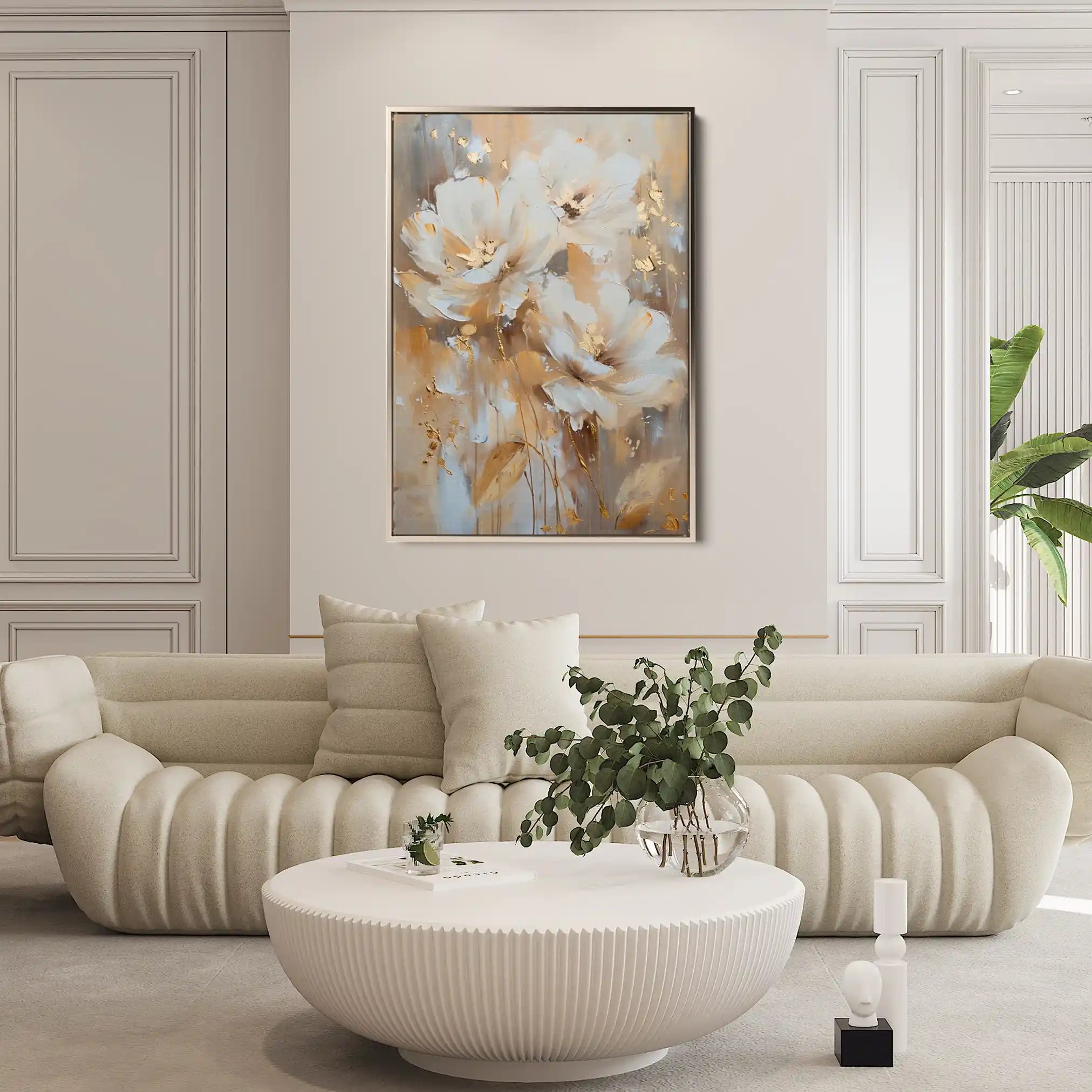 Floral Canvas Wall Art WAD918-F 90 x 60 cm / Stretched on hidden frame