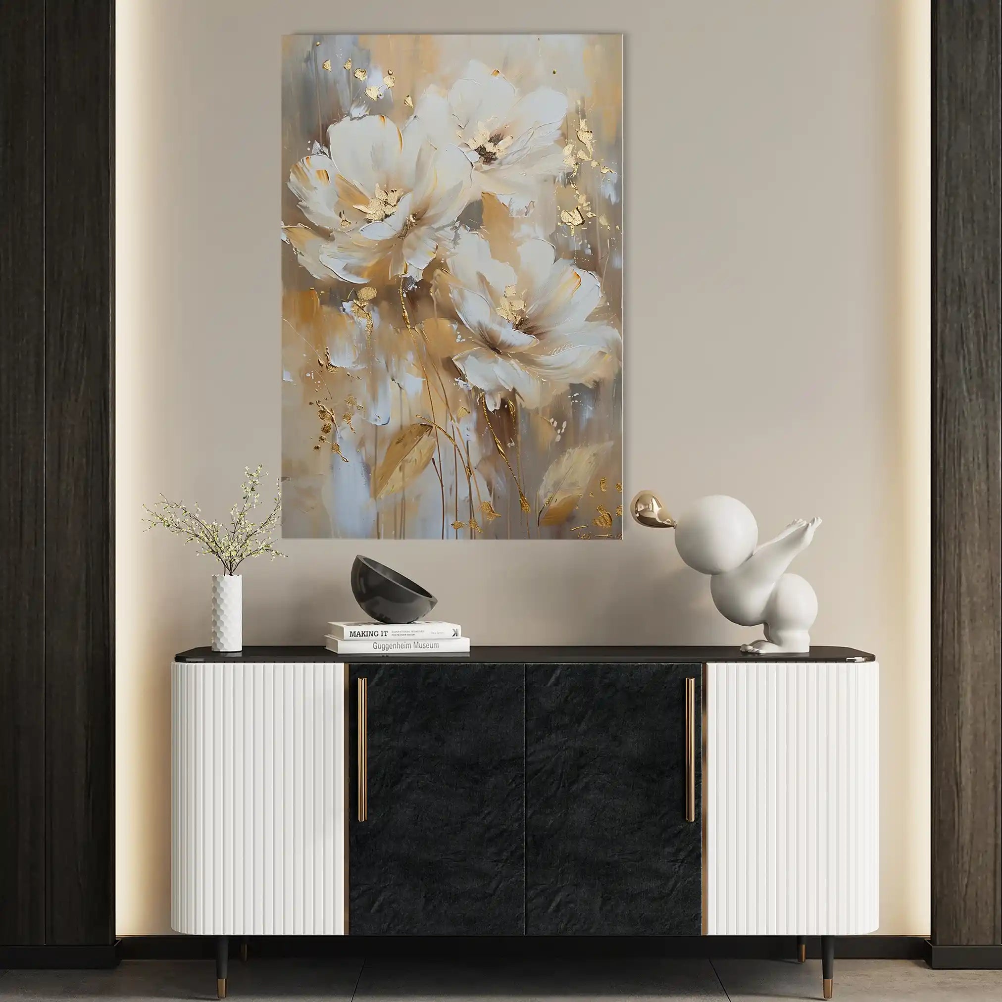 Floral Canvas Wall Art WAD918-F 90 x 60 cm / Stretched on hidden frame