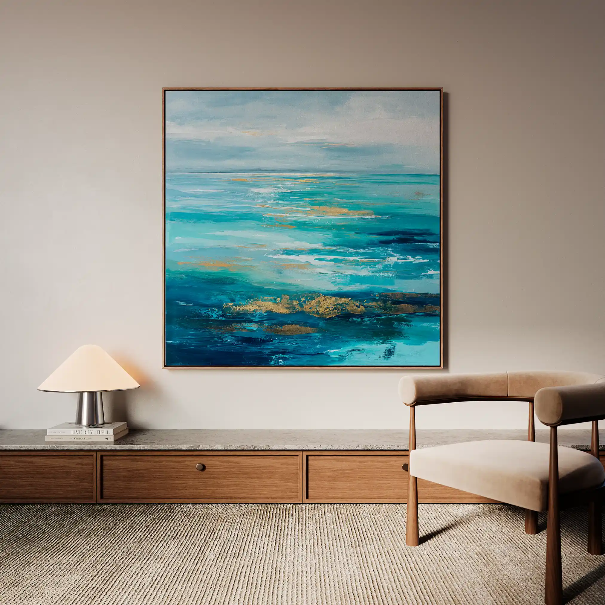 Abstract 919 Canvas Art 60 x 60 cm / Stretched on hidden frame