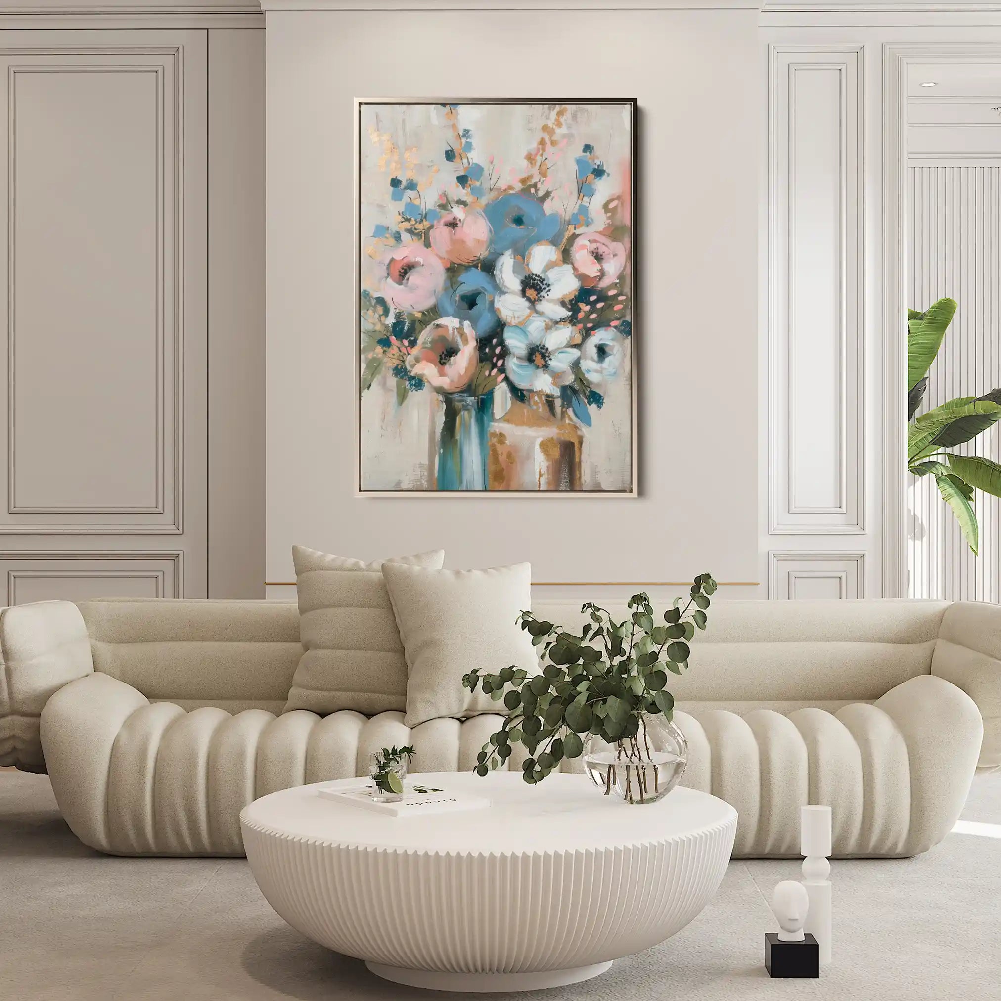 Floral Canvas Wall Art WAD920-F 90 x 60 cm / Stretched on hidden frame