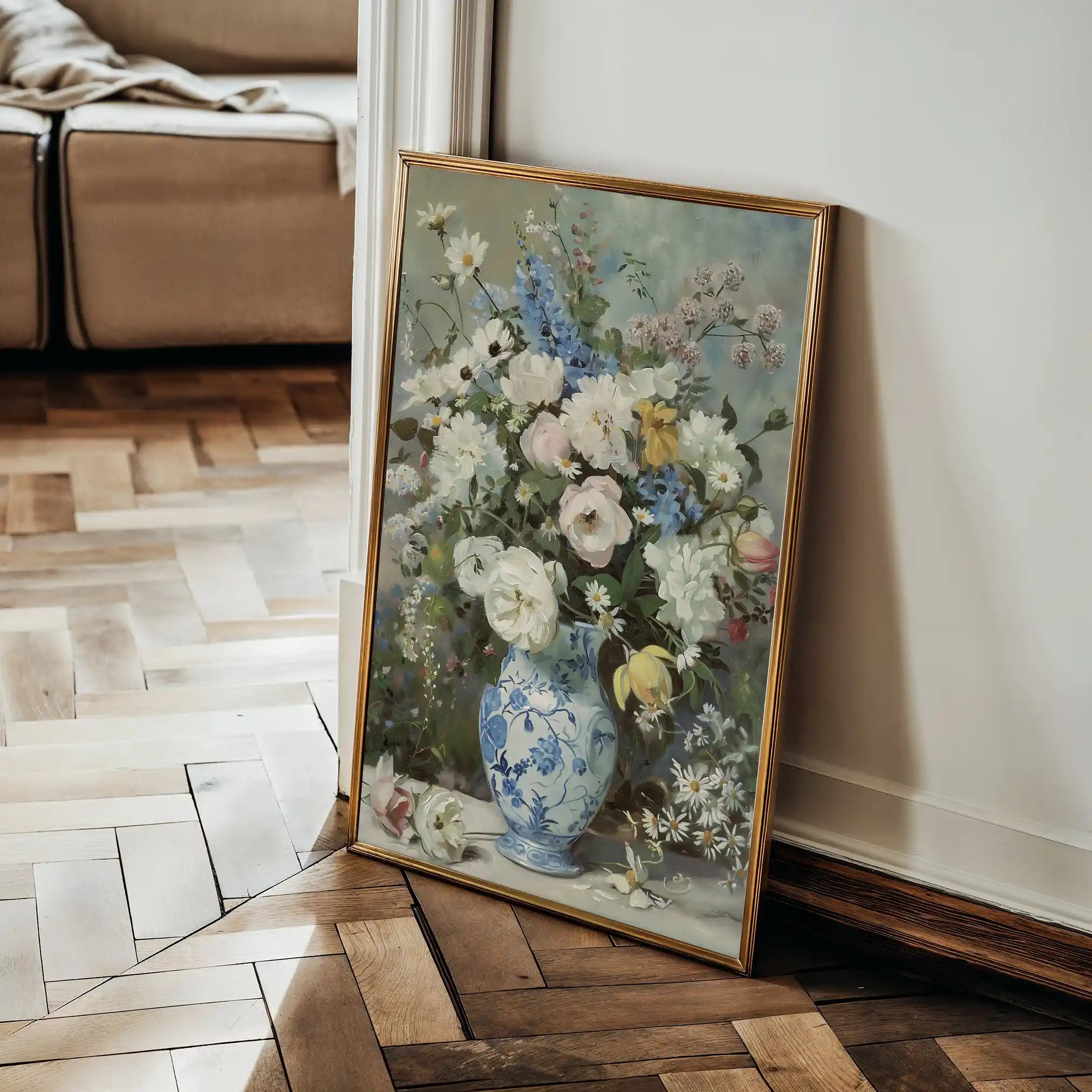 Floral Canvas Wall Art WAD921-F 90 x 60 cm / Stretched on hidden frame
