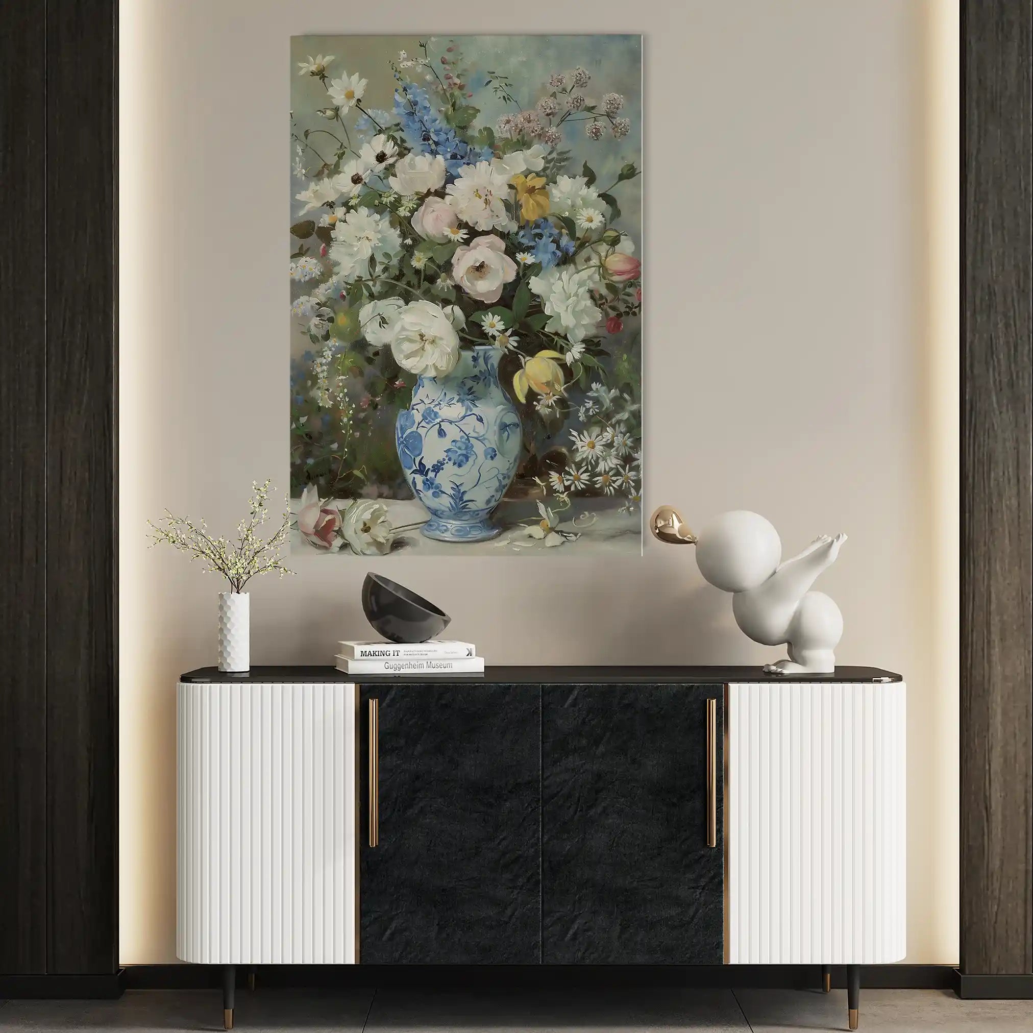 Floral Canvas Wall Art WAD921-F 90 x 60 cm / Stretched on hidden frame