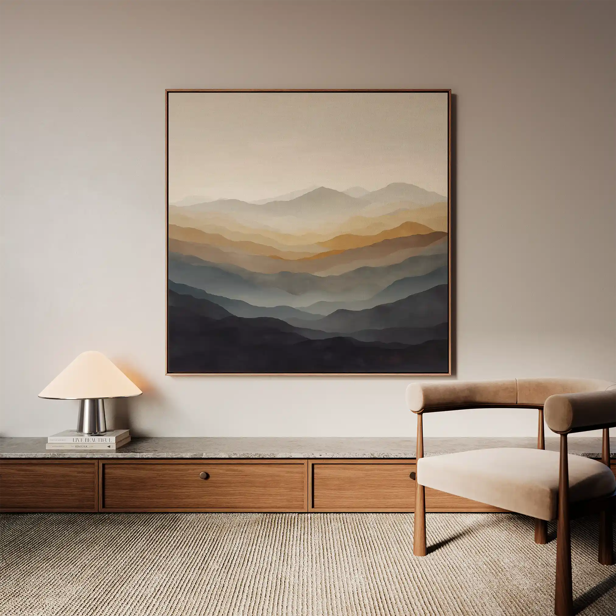 Abstract 924 Canvas Art 60 x 60 cm / Stretched on hidden frame