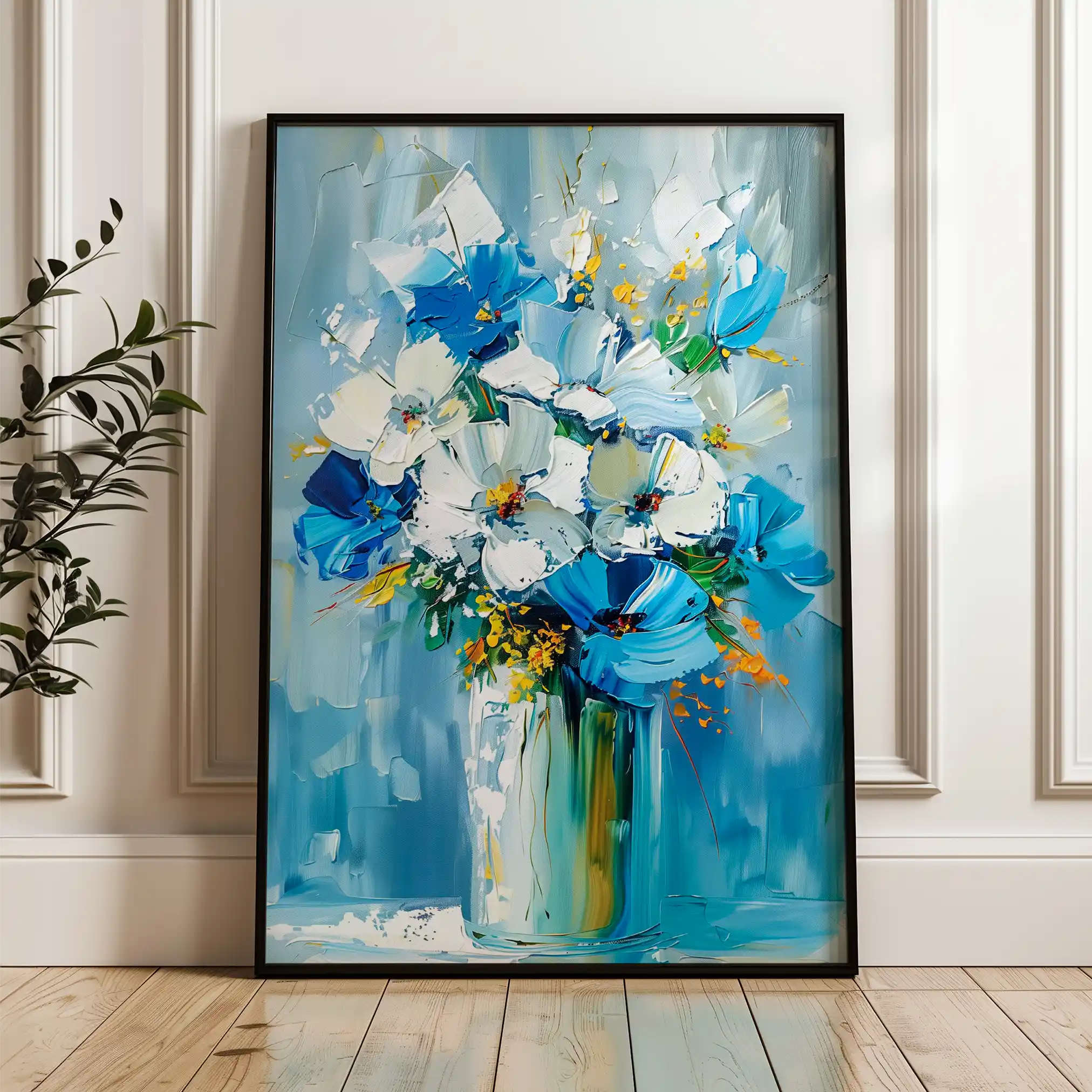 Floral Canvas Wall Art WAD925-F 90 x 60 cm / Stretched on hidden frame