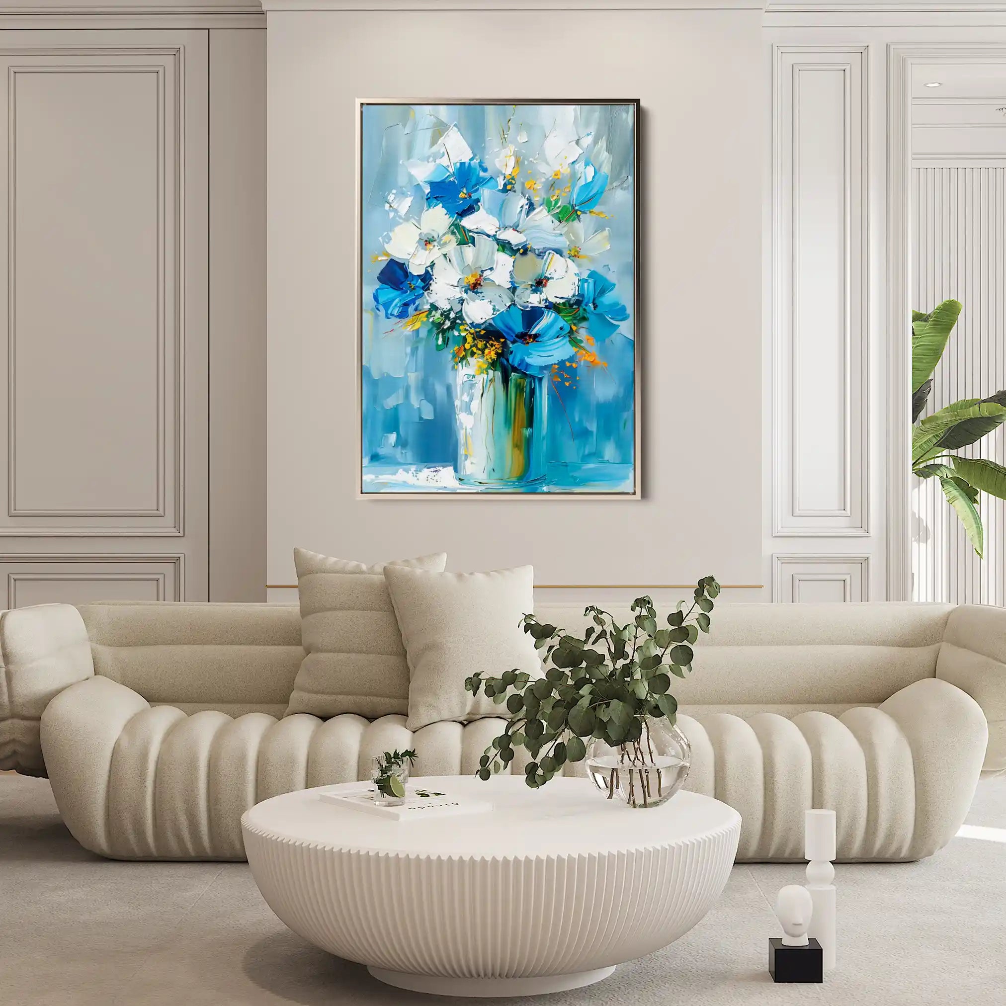 Floral Canvas Wall Art WAD925-F 90 x 60 cm / Stretched on hidden frame