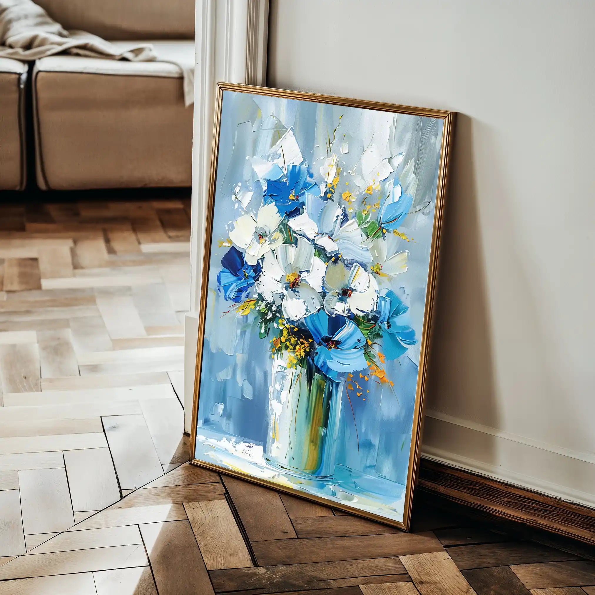 Floral Canvas Wall Art WAD925-F 90 x 60 cm / Stretched on hidden frame