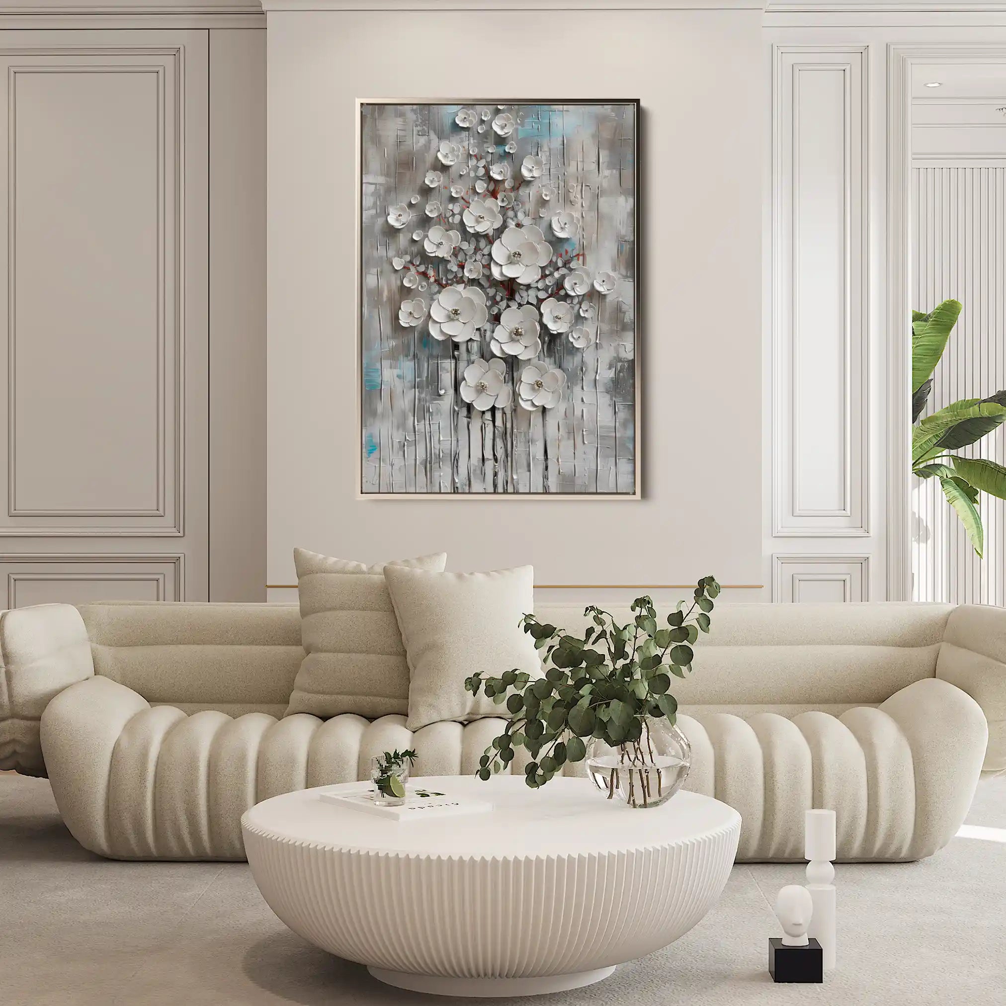 Floral Canvas Wall Art WAD927-F 90 x 60 cm / Stretched on hidden frame