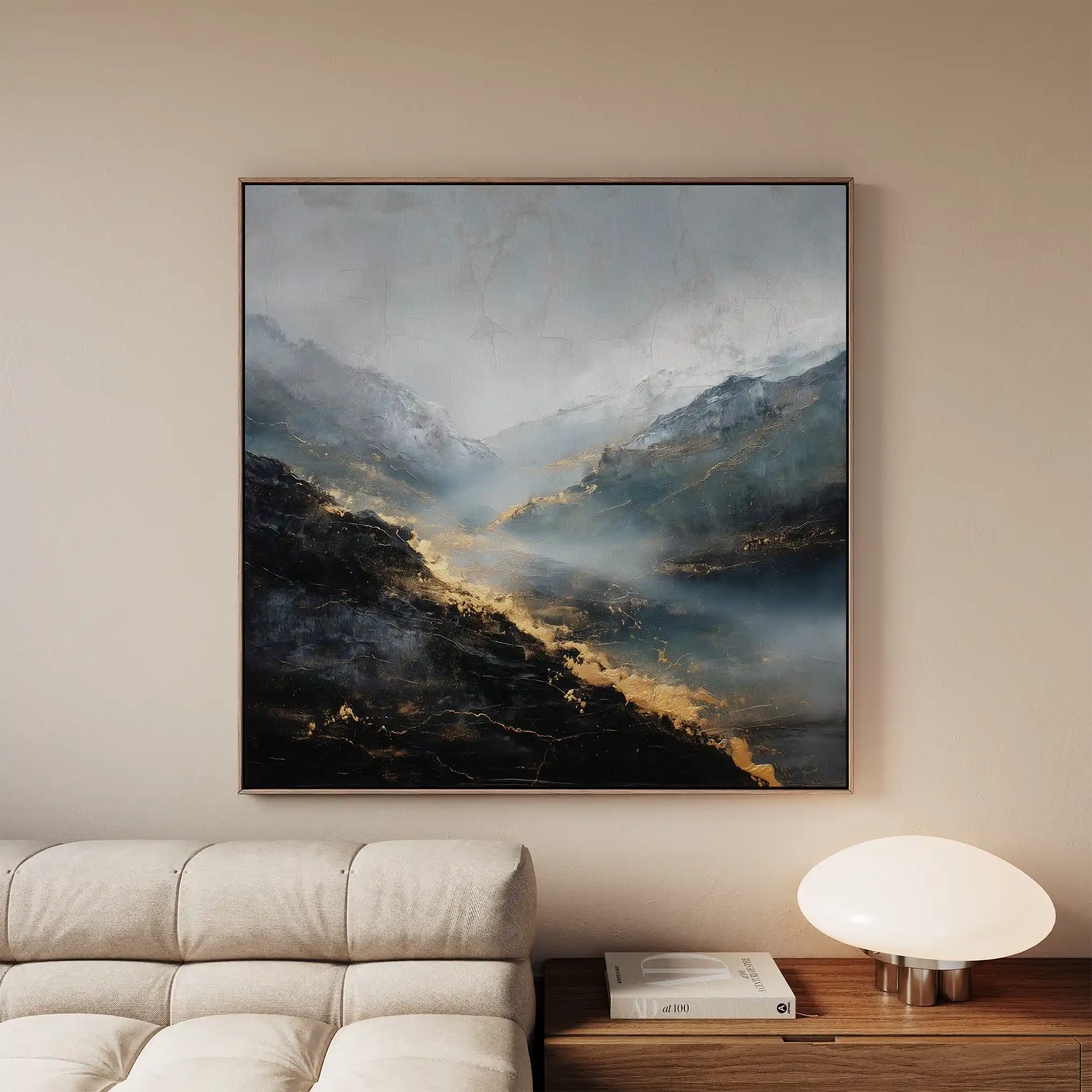 Abstract 928 Canvas Art 60 x 60 cm / Stretched on hidden frame