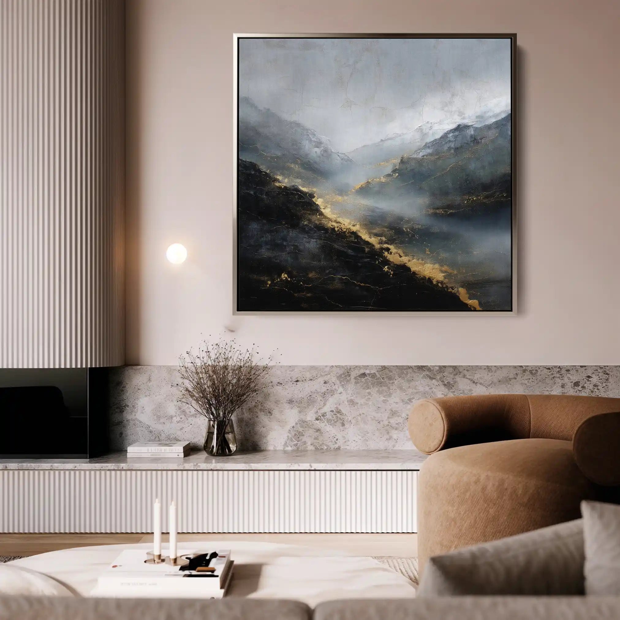 Abstract 928 Canvas Art 60 x 60 cm / Stretched on hidden frame