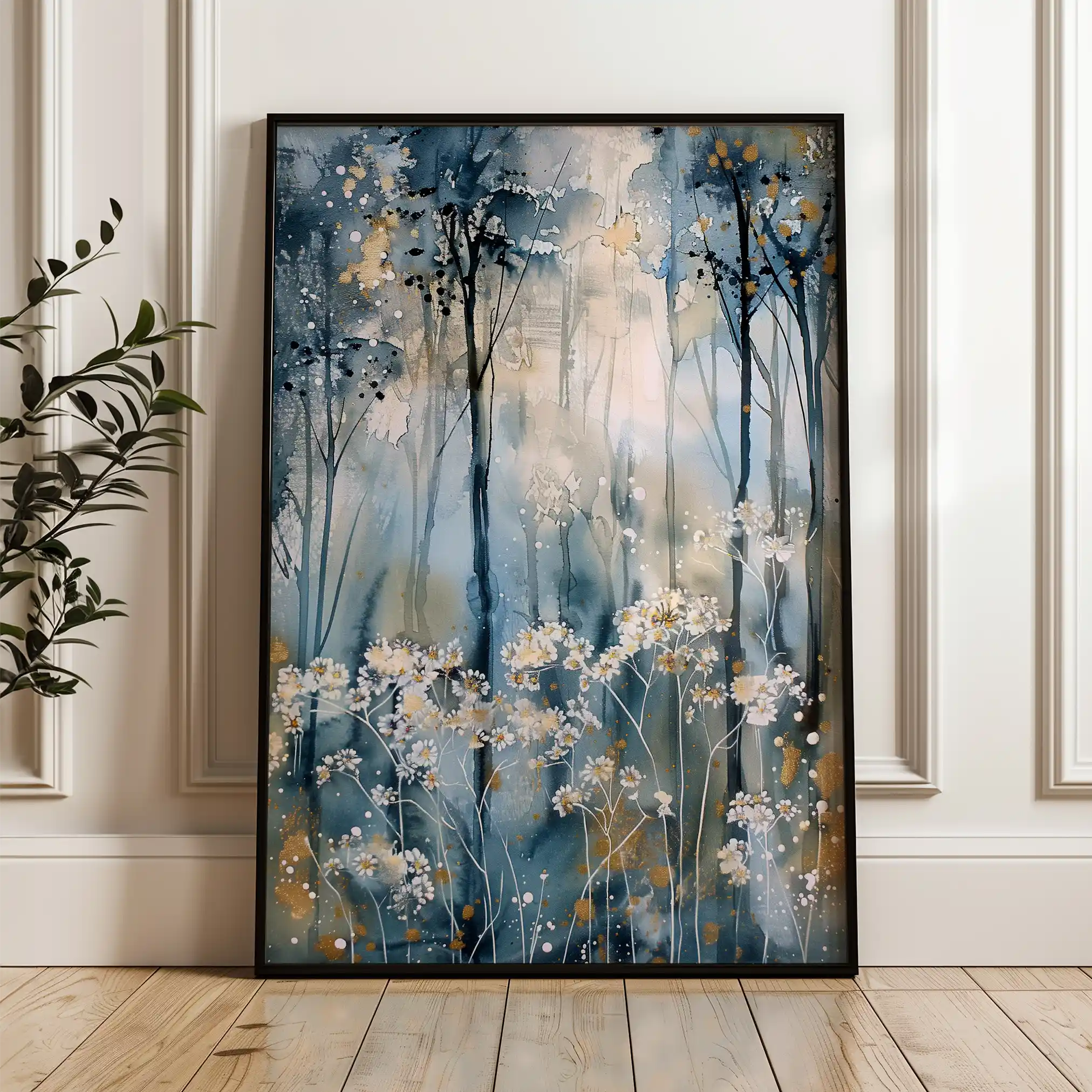 Floral Canvas Wall Art WAD928-F 90 x 60 cm / Stretched on hidden frame