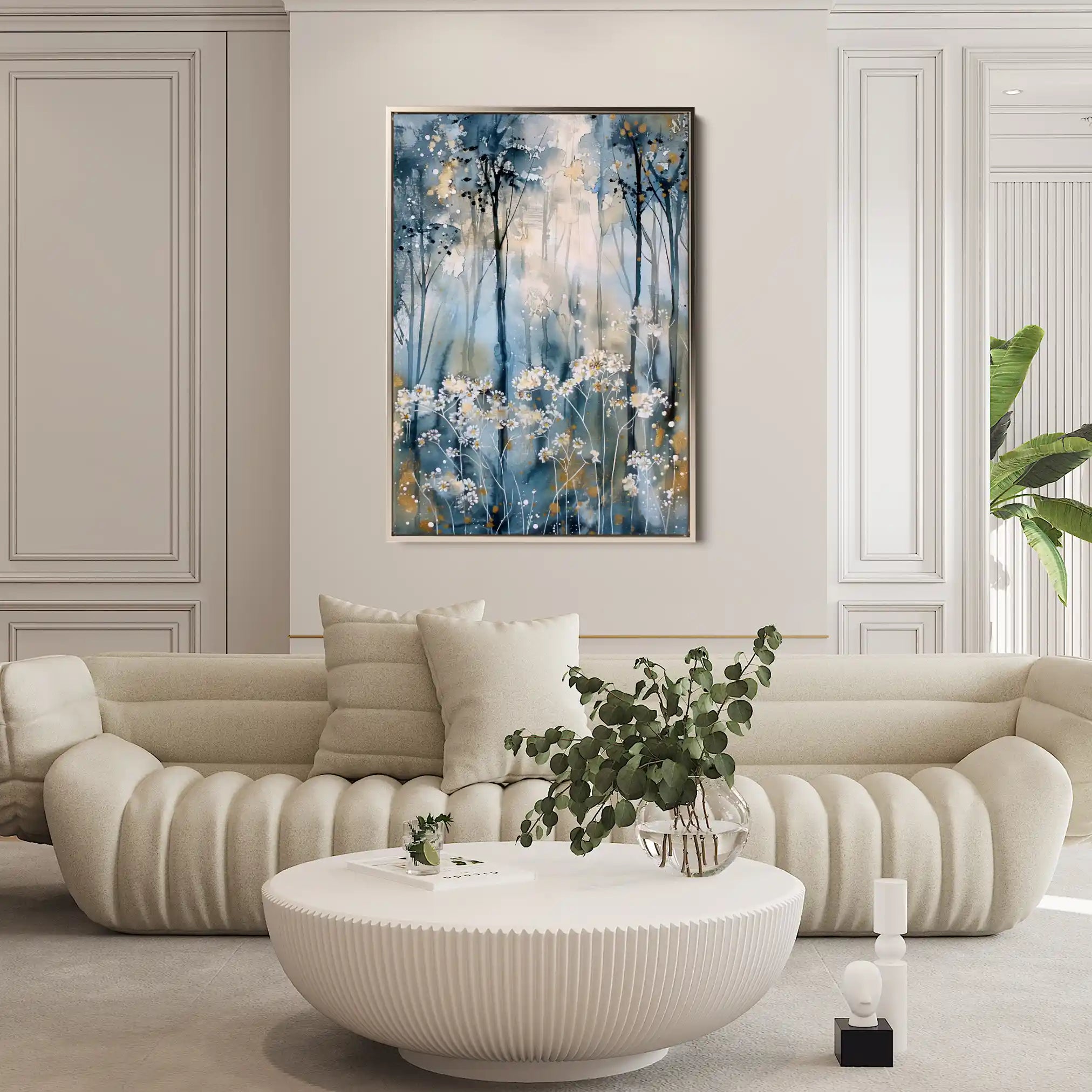 Floral Canvas Wall Art WAD928-F 90 x 60 cm / Stretched on hidden frame