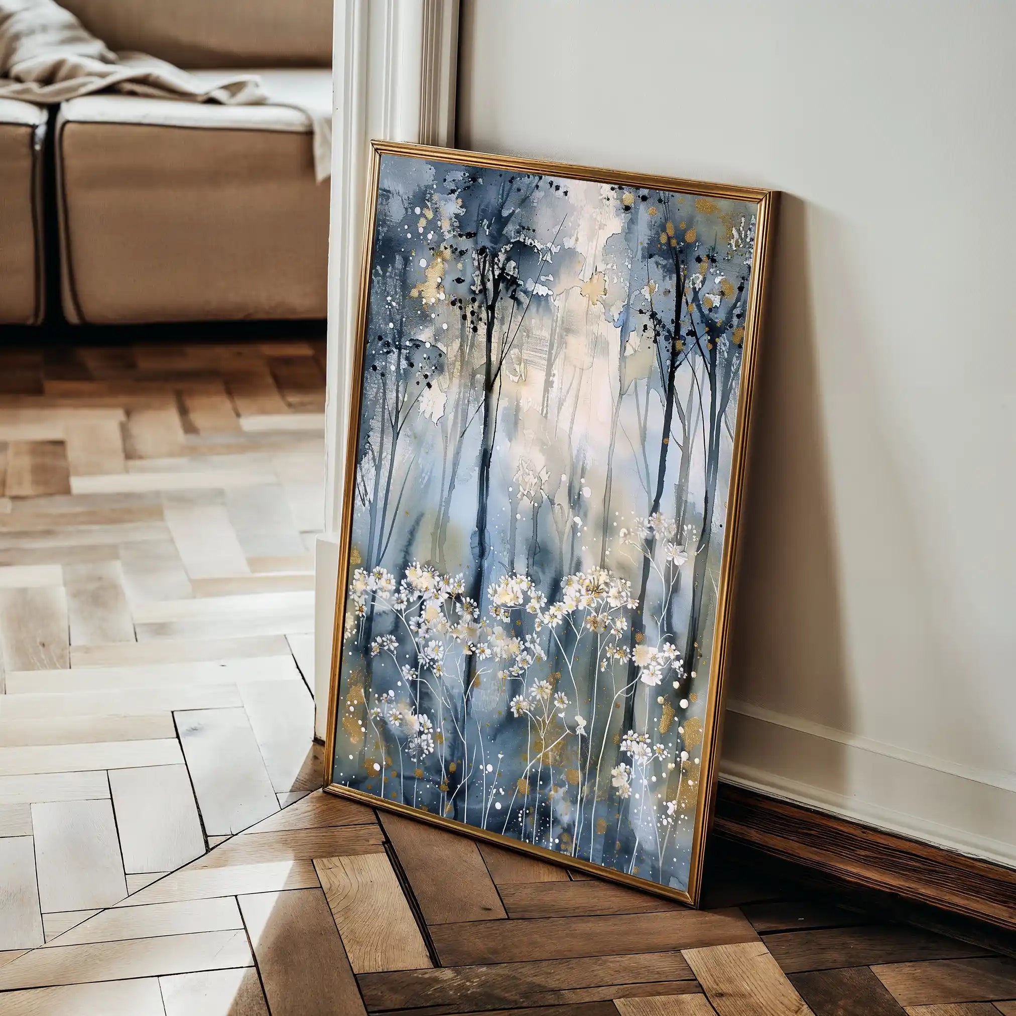 Floral Canvas Wall Art WAD928-F 90 x 60 cm / Stretched on hidden frame