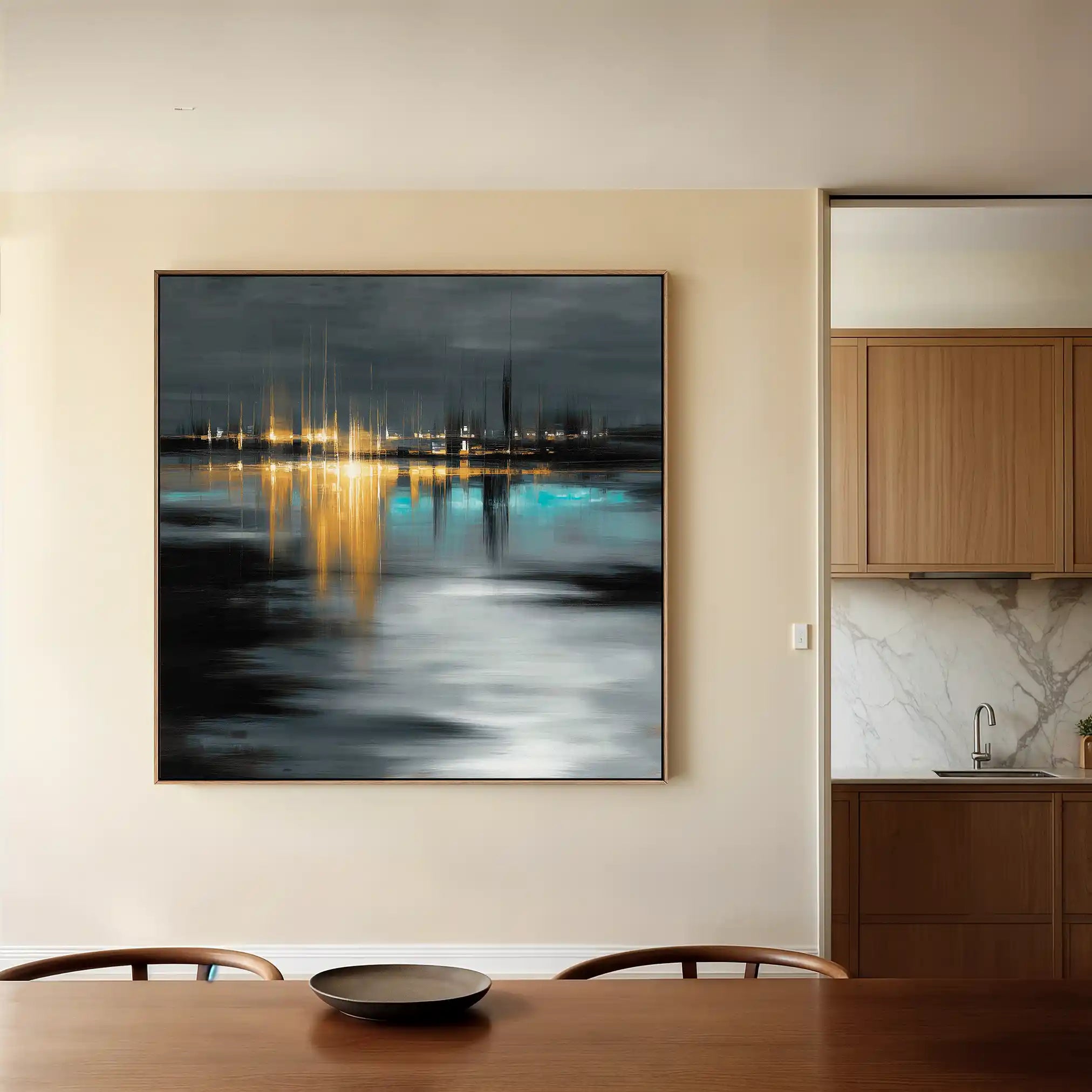 Abstract 929 Canvas Art 60 x 60 cm / Stretched on hidden frame