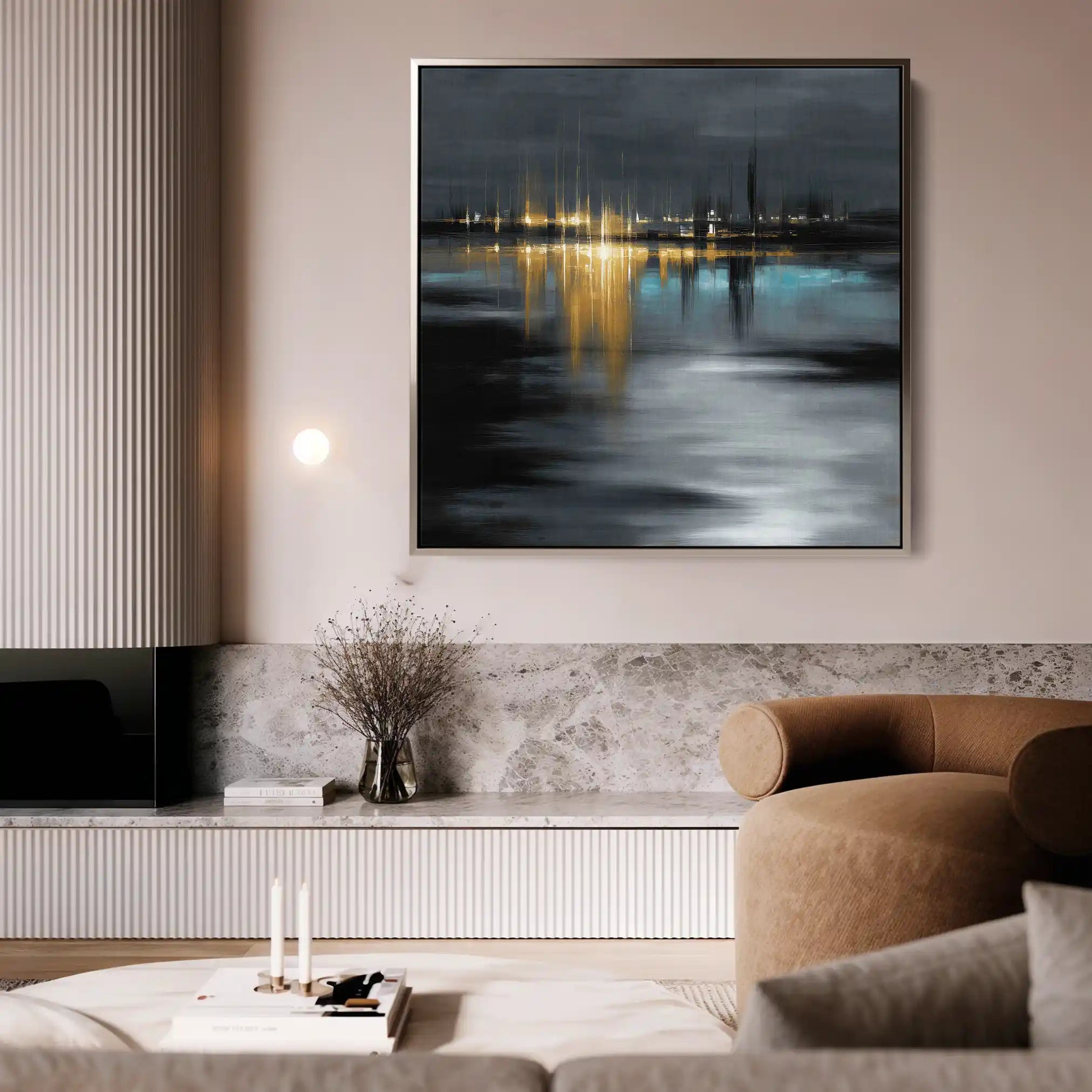 Abstract 929 Canvas Art 60 x 60 cm / Stretched on hidden frame