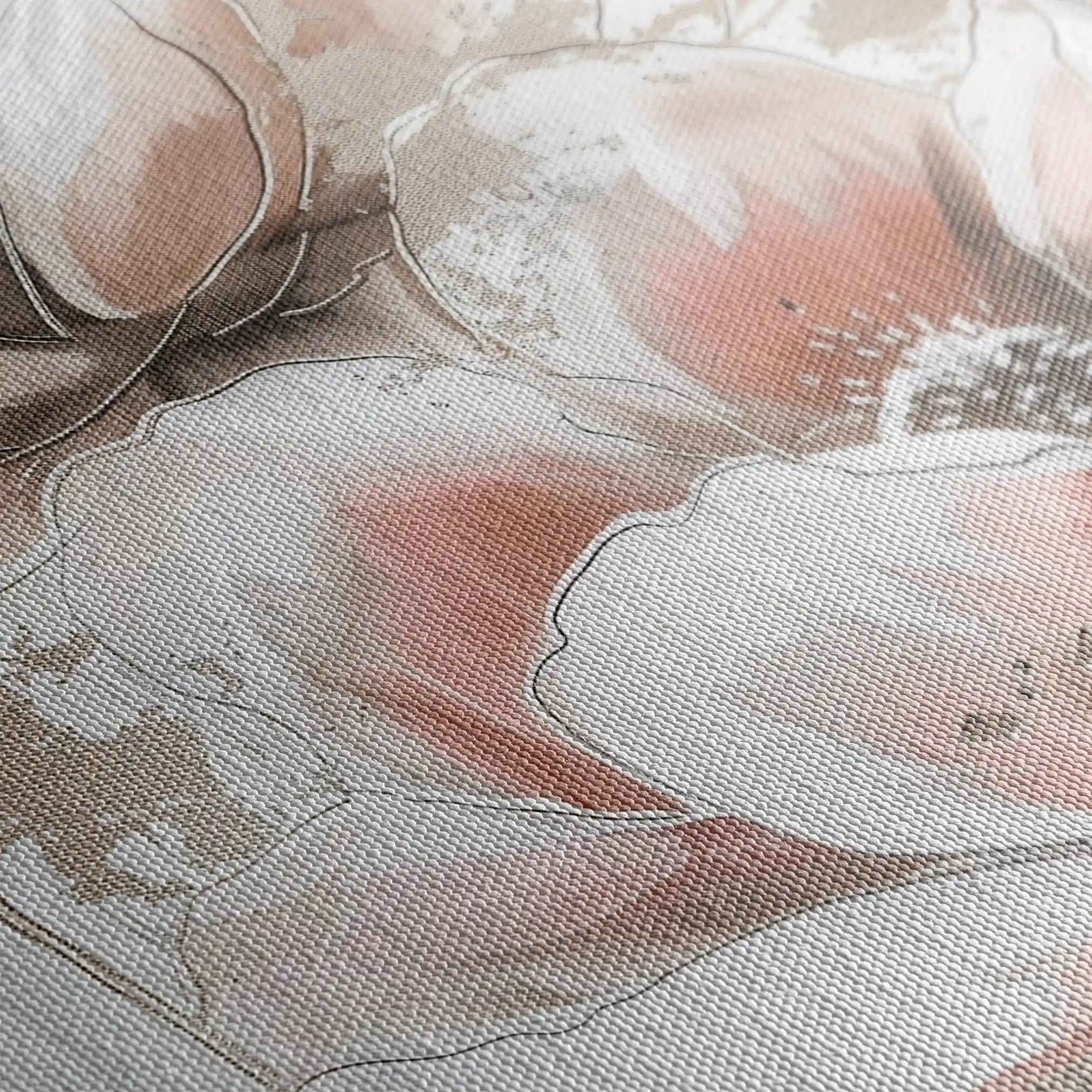 Floral Canvas Wall Art WAD929-F 90 x 60 cm / Stretched on hidden frame