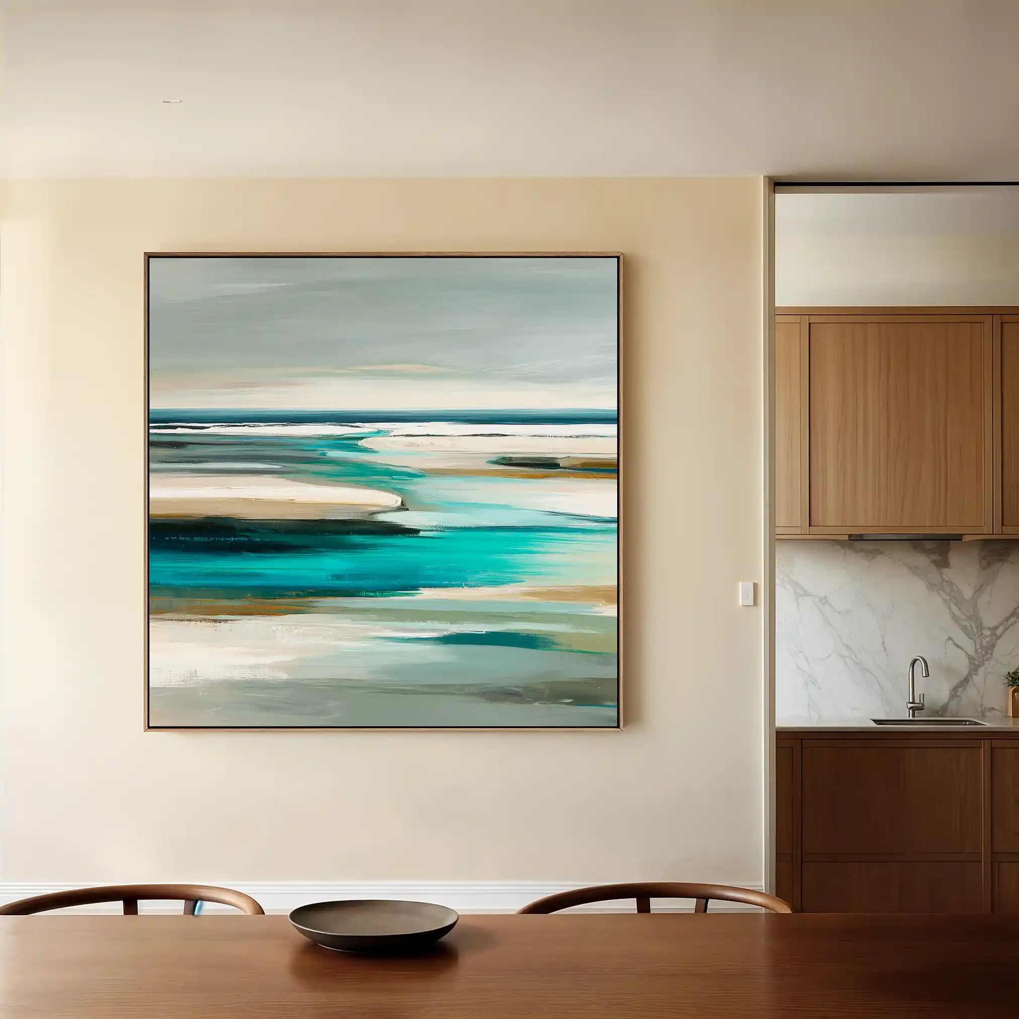 Abstract 930 Canvas Art 60 x 60 cm / Stretched on hidden frame