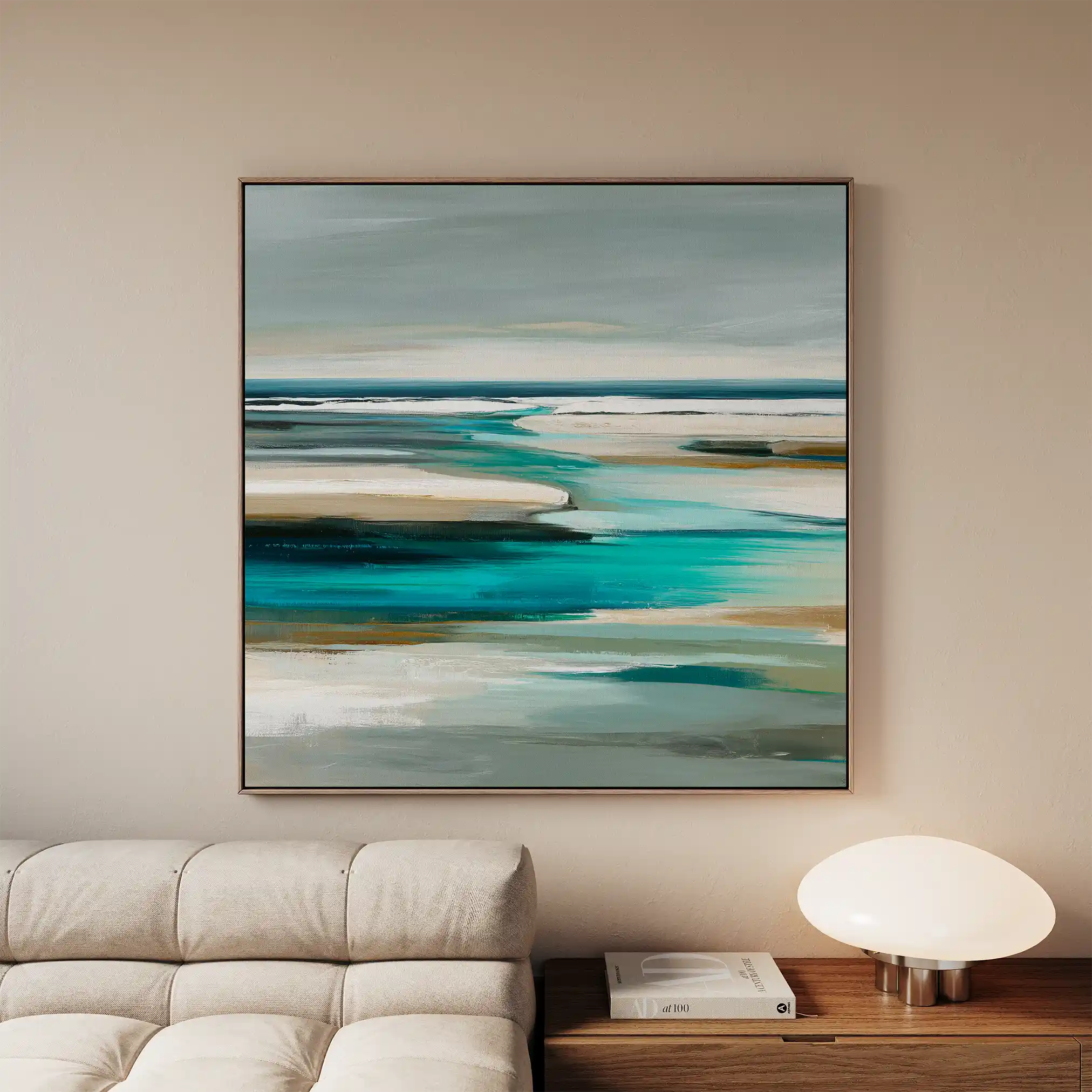 Abstract 930 Canvas Art 60 x 60 cm / Stretched on hidden frame