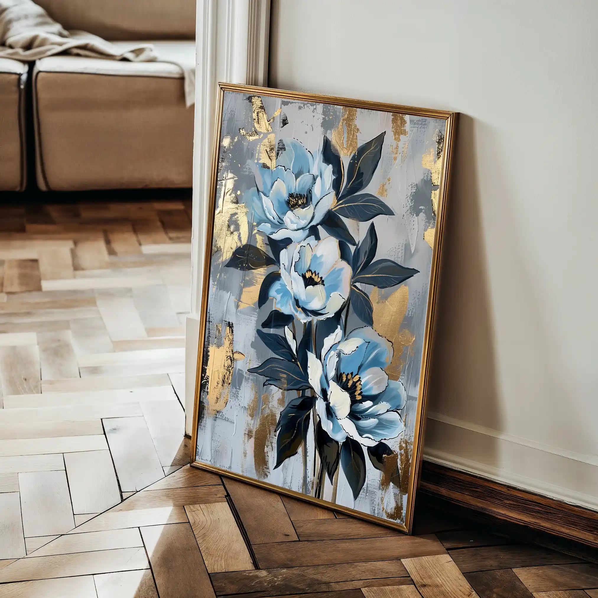 Floral Canvas Wall Art WAD930-F 90 x 60 cm / Stretched on hidden frame