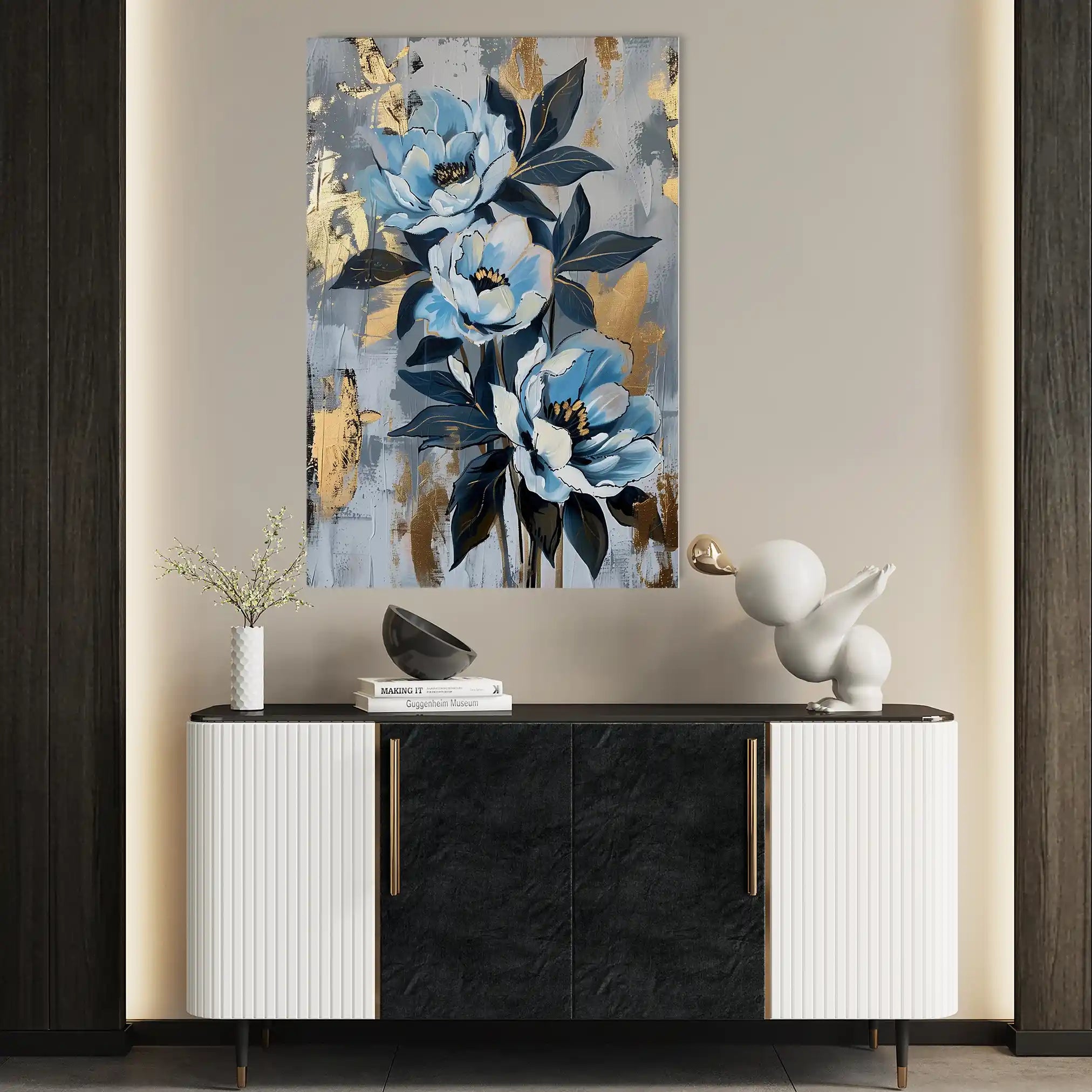 Floral Canvas Wall Art WAD930-F 90 x 60 cm / Stretched on hidden frame