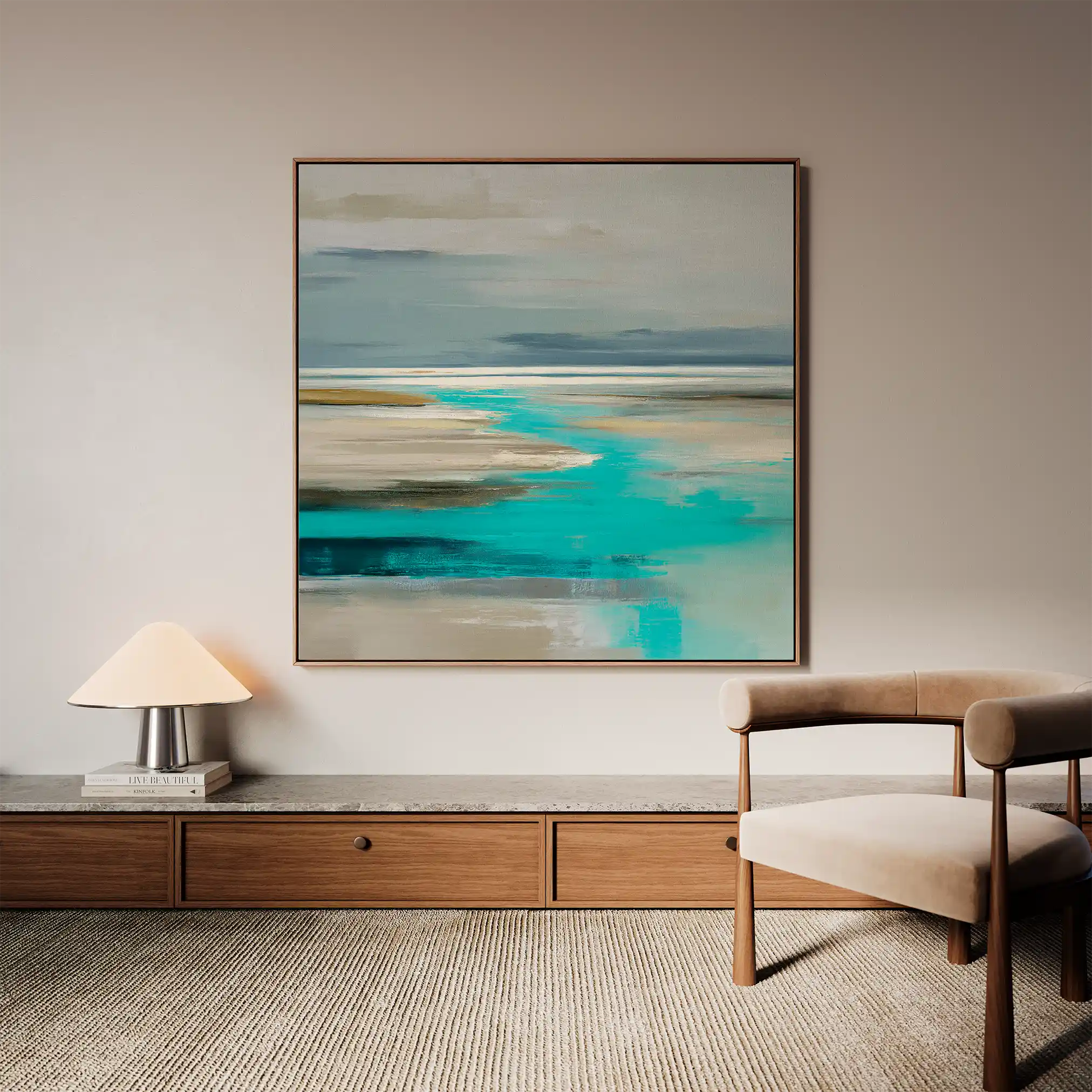 Abstract 931 Canvas Art 60 x 60 cm / Stretched on hidden frame