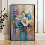 Floral Canvas Wall Art WAD931-F 90 x 60 cm / Stretched on hidden frame